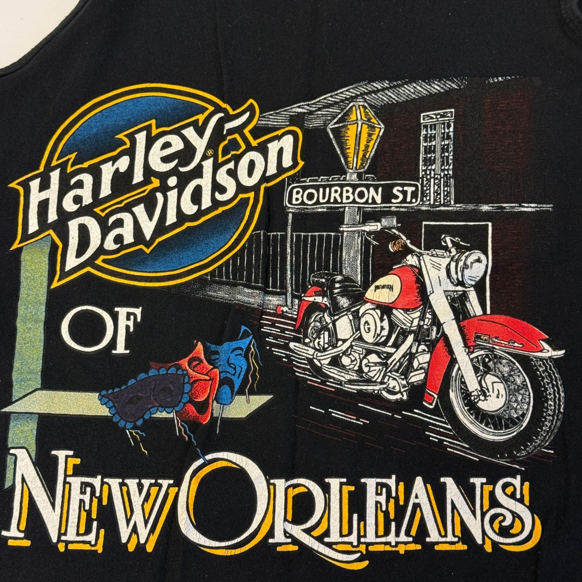Harley Davidson NEW ORLEANS La Motorcycle Tank Top BOURBON St Muscle Shirt M Size US M / EU 48-50 / 2 - 1 Thumbnail