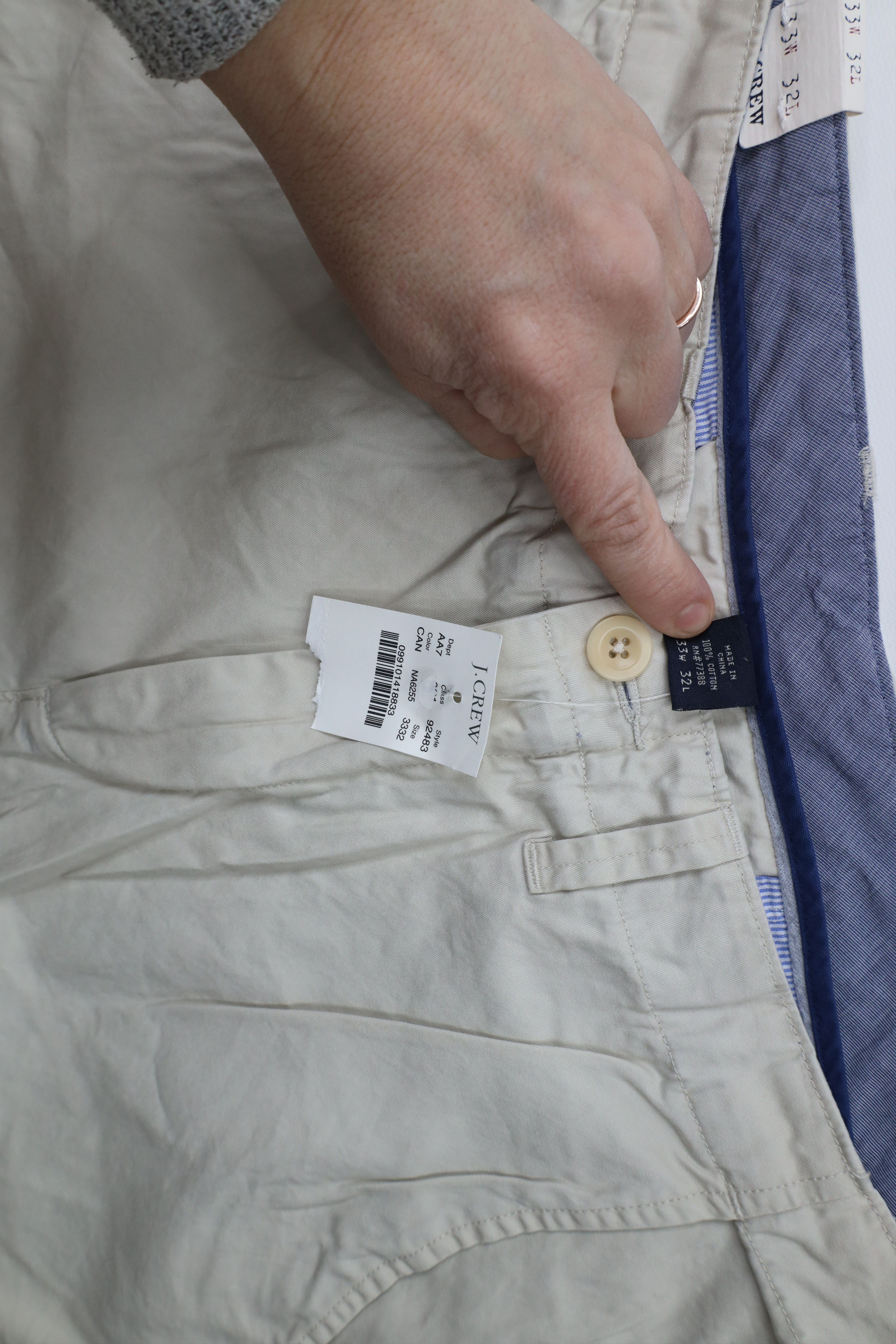 J.Crew × Vintage Deadstock Vintage J Crew Fit Straight Leg Chino Pants Cotton Size US 33 - 6 Thumbnail