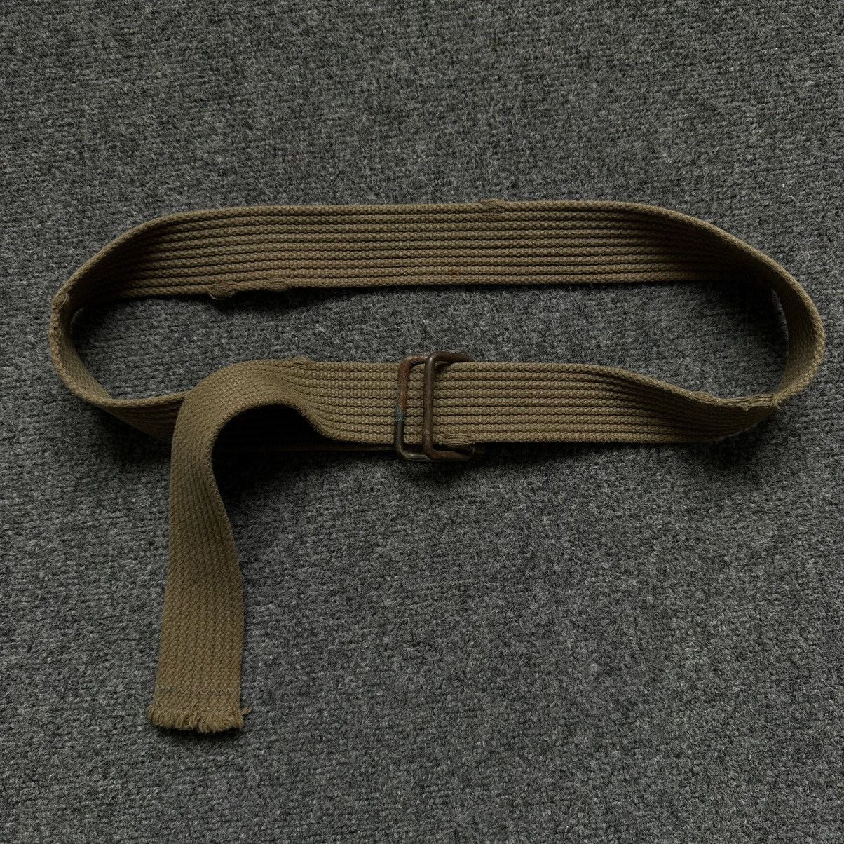 Japanese Brand VTG Japanese Style Knit Belt Khaki Military Y2K Distressed Size ONE SIZE - 1 Thumbnail