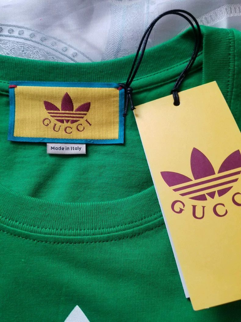 Gucci Gucci Adidas Collaboration Green Tshirt-2506 Size US M / EU 48-50 / 2 - 4 Thumbnail