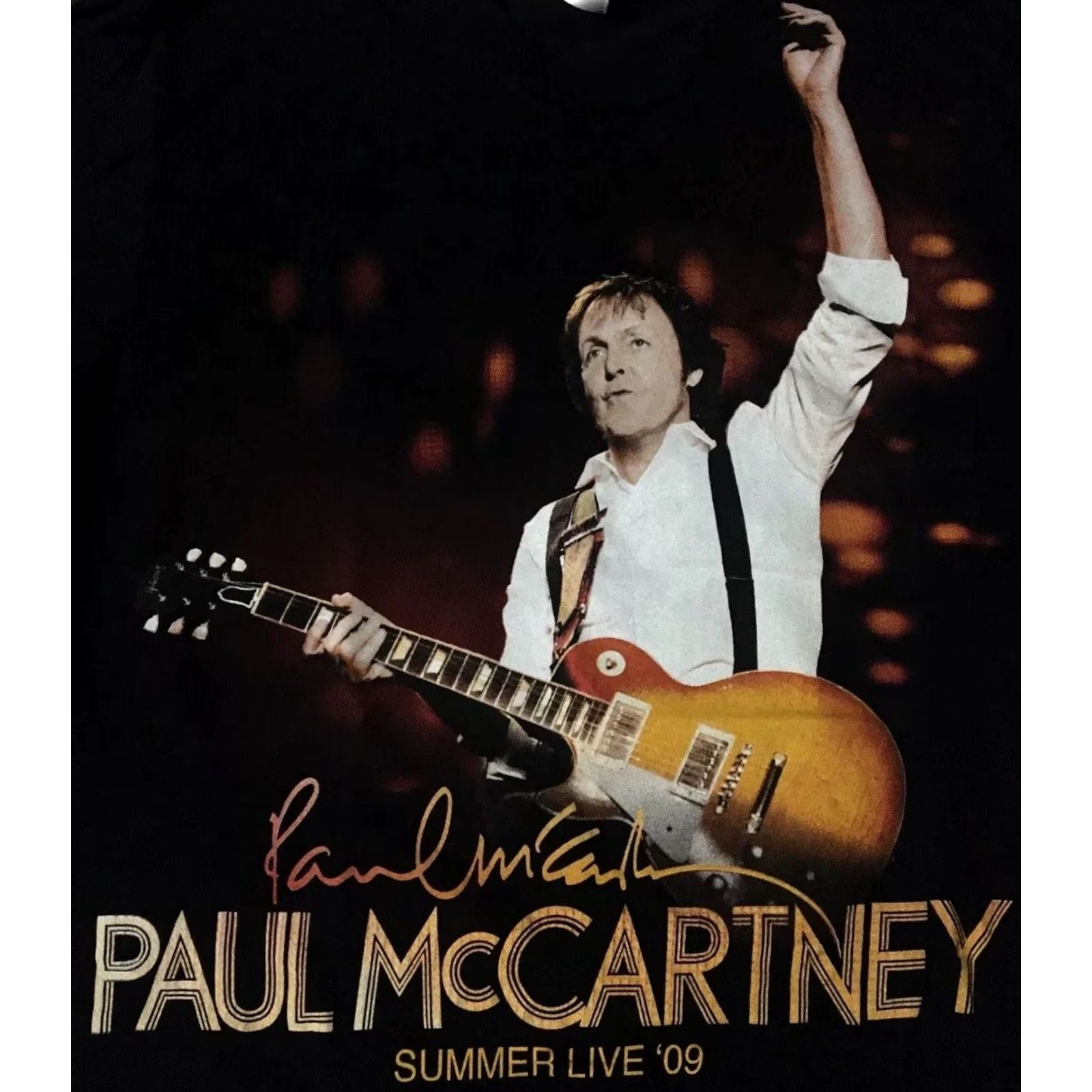 Vintage VINTAGE Paul McCartney NYC Tour Shirt L Concert Rock Band John Lennon Beatles Shirt Mens Black 60s 70s 80s 90s Band Graphic Tee Concert Tour Rock Size US L / EU 52-54 / 3 - 3 Thumbnail