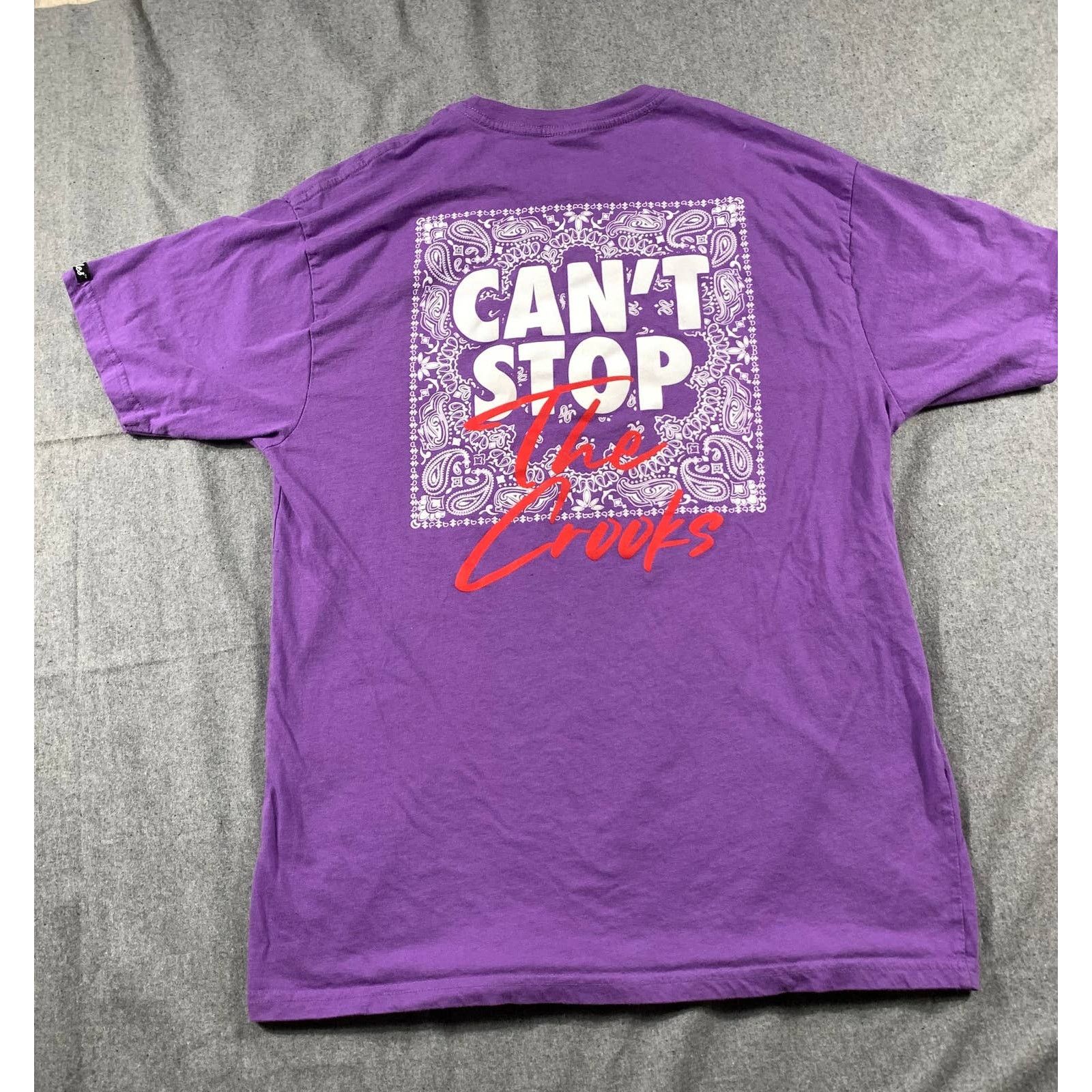 Crooks & Castles Crooks & Castles Shirt Adult Large Purple Casual T Size US L / EU 52-54 / 3 - 2 Thumbnail