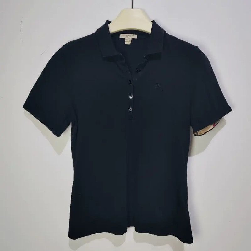 Burberry Burberry Black Cotton Women's Polo T-shirt Size M / US 6-8 / IT 42-44 - 1 Thumbnail