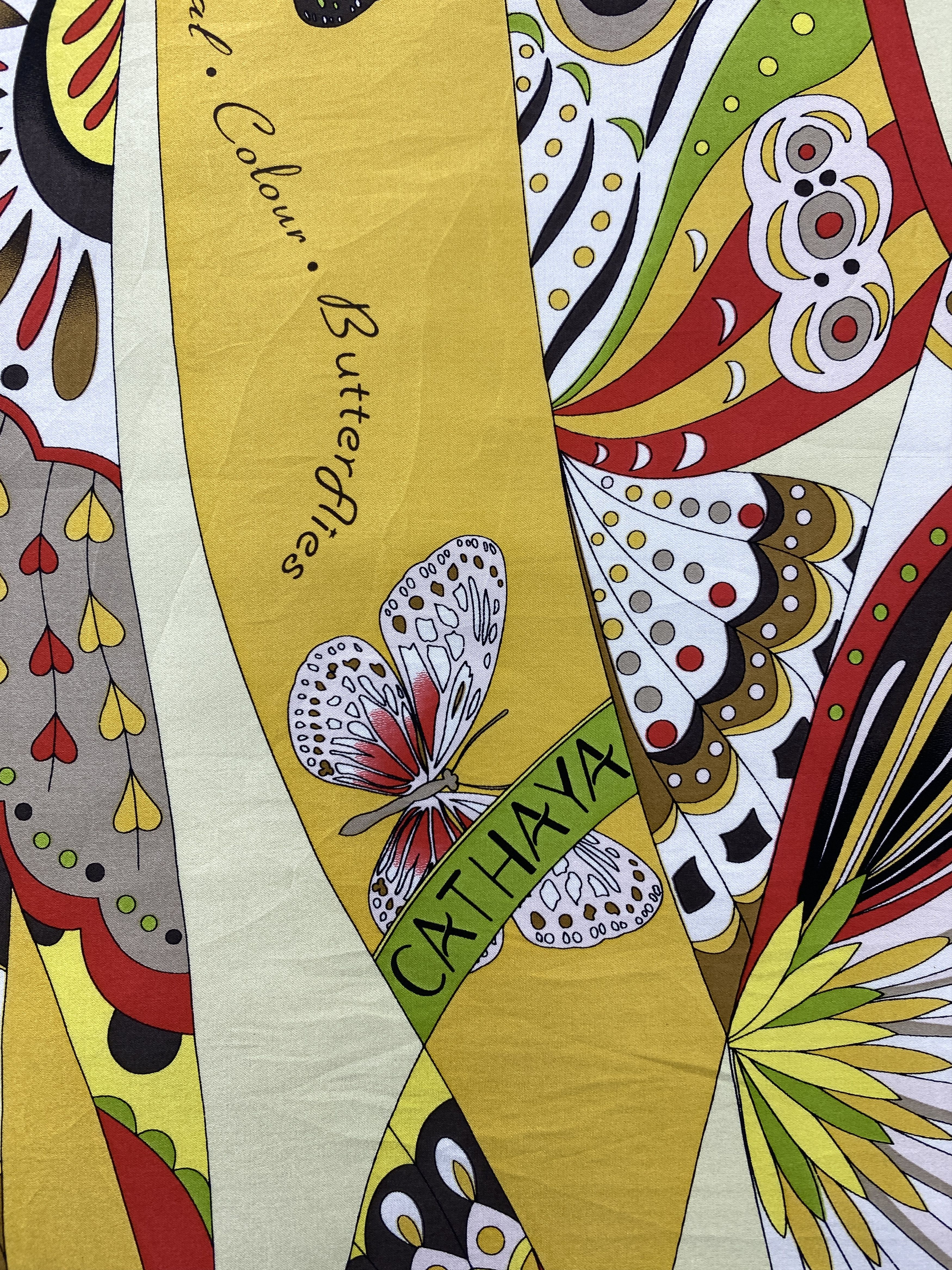 Japanese Brand 90s Cathaya Silk Handkerchief Bandana Neckerchief HKC0687 Size ONE SIZE - 7 Thumbnail