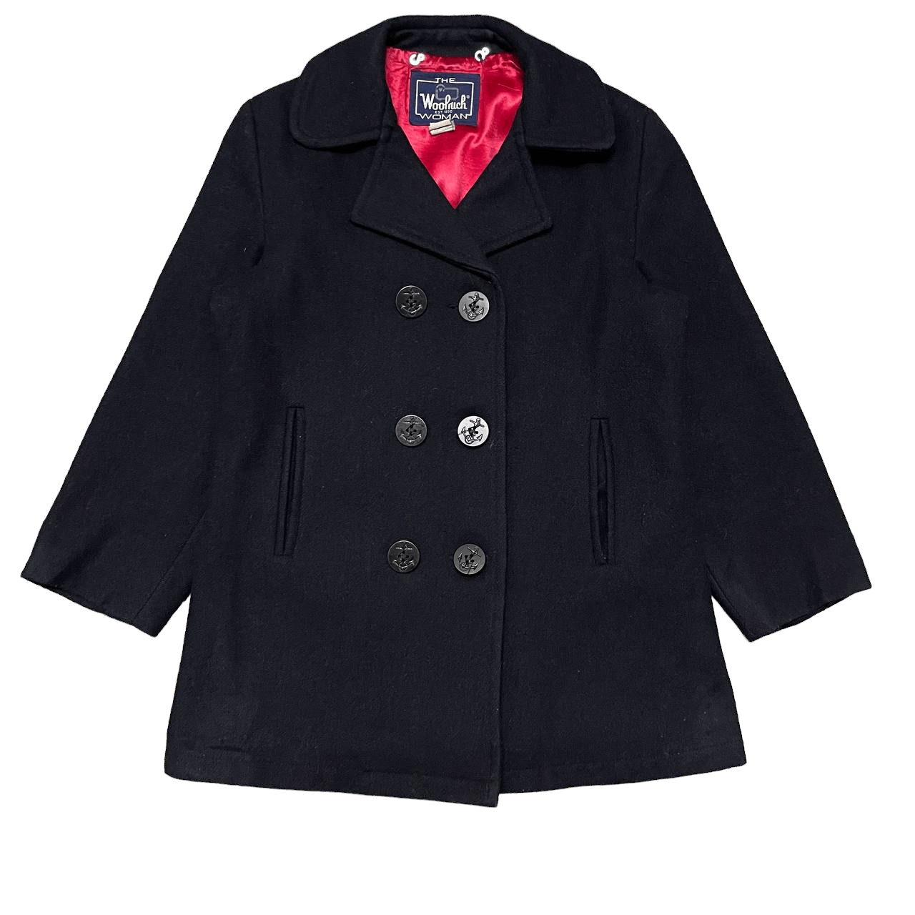 Woolrich Woolen Mills Vintage 80's Woolrich Wool Peacoat Size M / US 6-8 / IT 42-44 - 1 Thumbnail