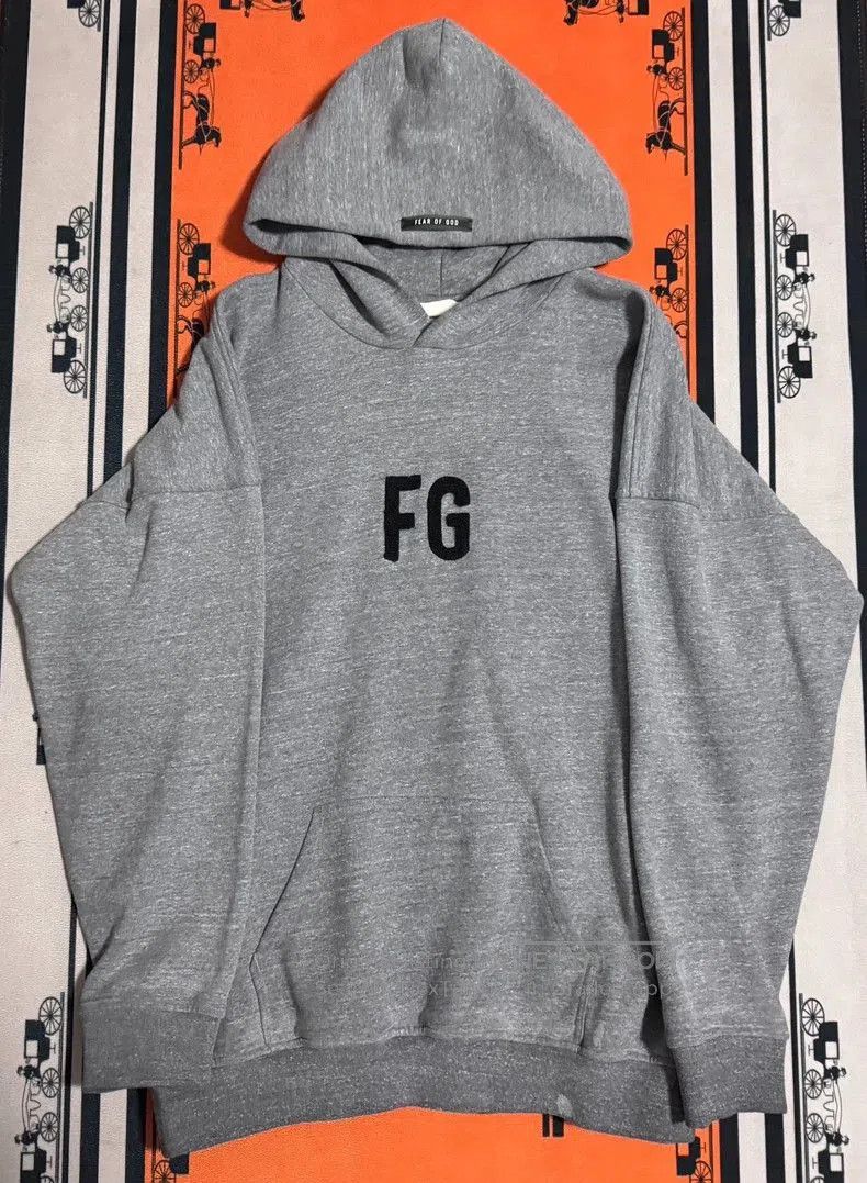 Fear of God Fear of God 6th FG Flocked Hoodie. Size US XL / EU 56 / 4 - 3 Thumbnail
