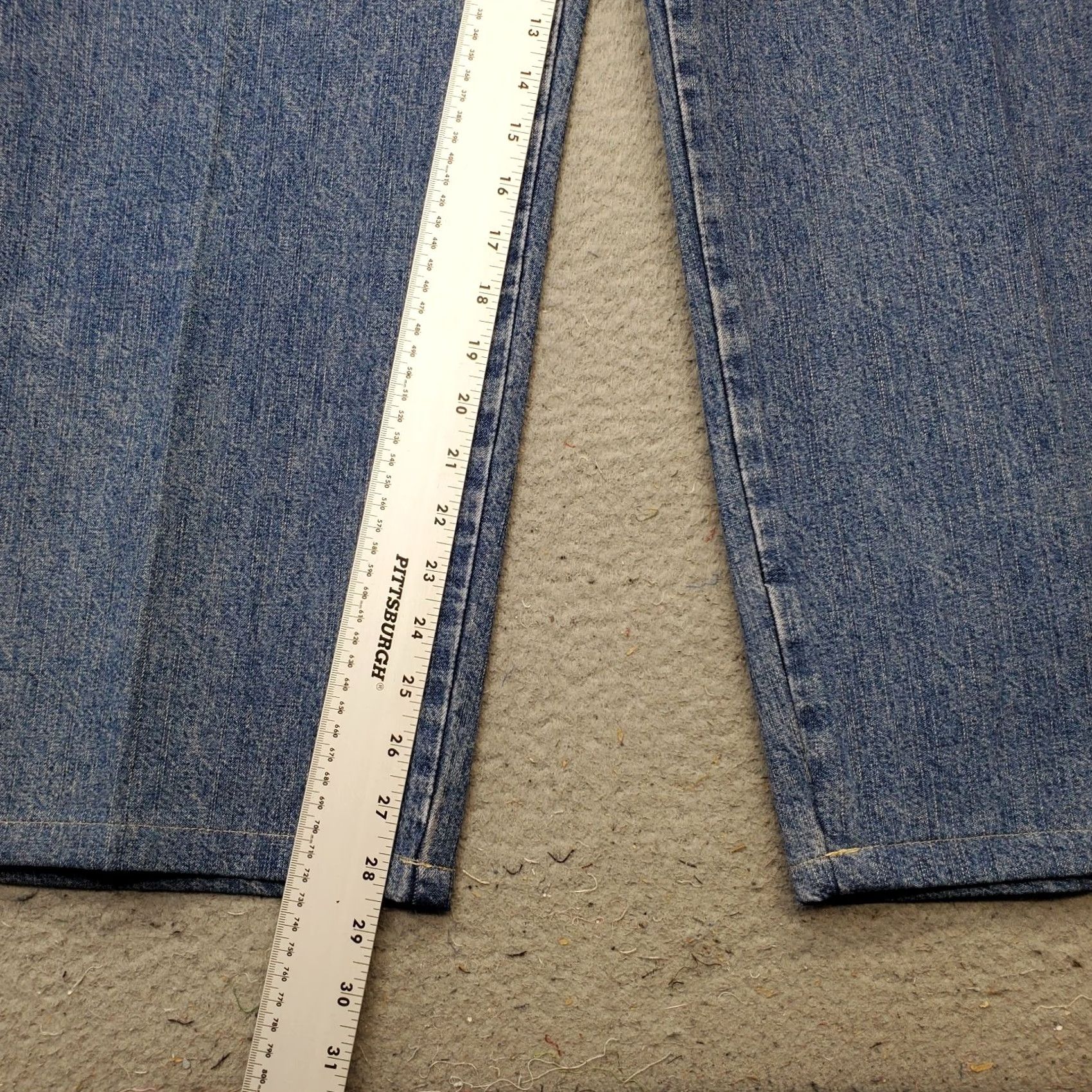 Levi's Levi's Mens Jeans 44x30 Blue Denim Carpenter Wide-Leg Slash Pocket 100% Cotton Size 44 Mens Blue Denim Jeans Size US 44 / EU 60 - 4 Thumbnail