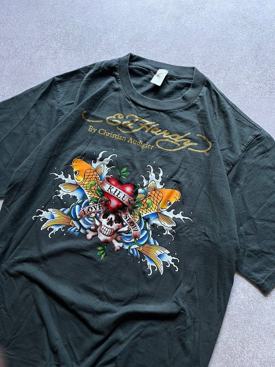 Ed Hardy Vintage Ed Hardy Love Kills Slowly Boxy T-shirt XL Size US XL / EU 56 / 4 - 3 Thumbnail