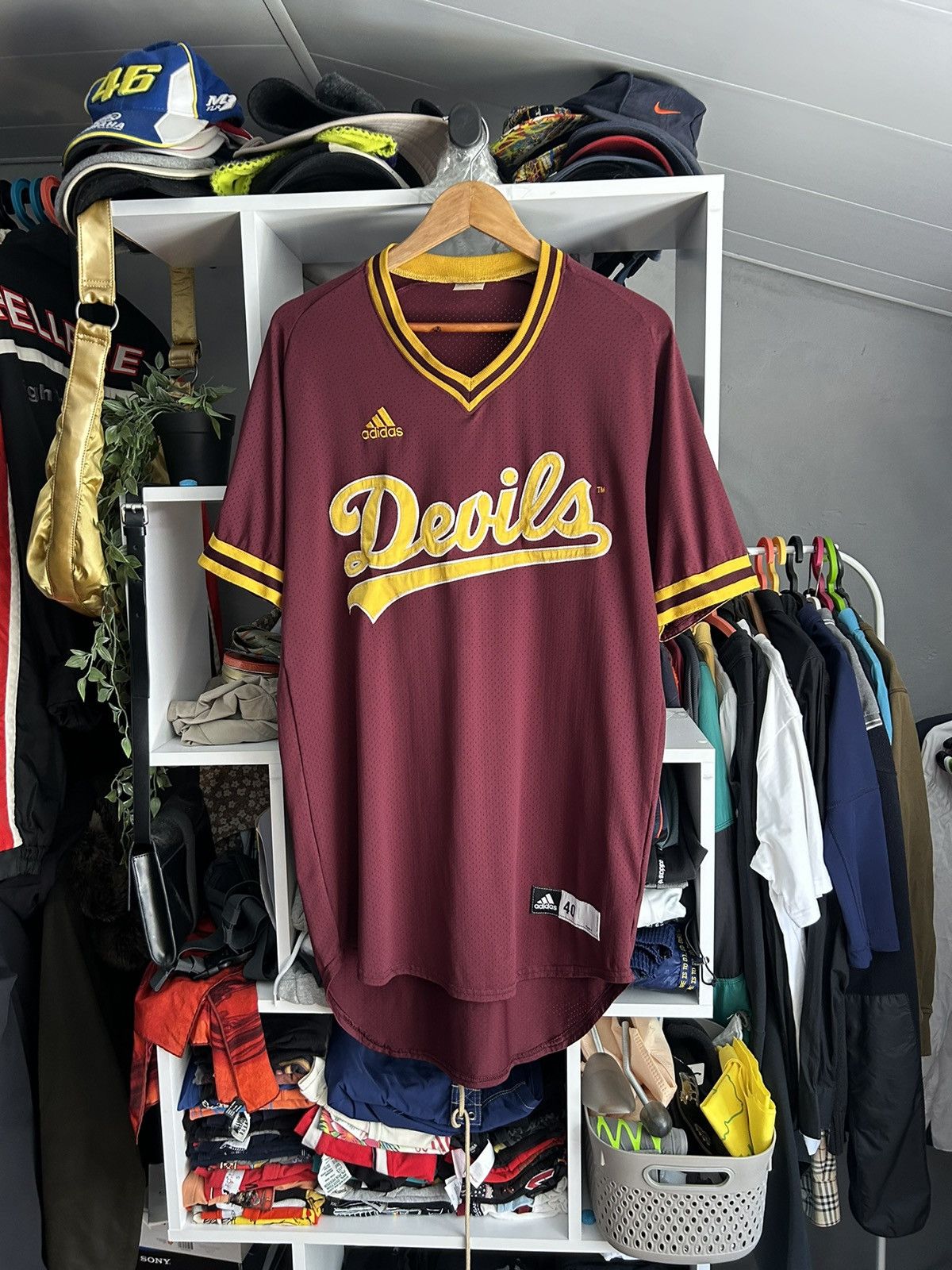 Adidas Adidas Devils Baseball Jersey size-40 Size US S / EU 44-46 / 1 - 1 Thumbnail