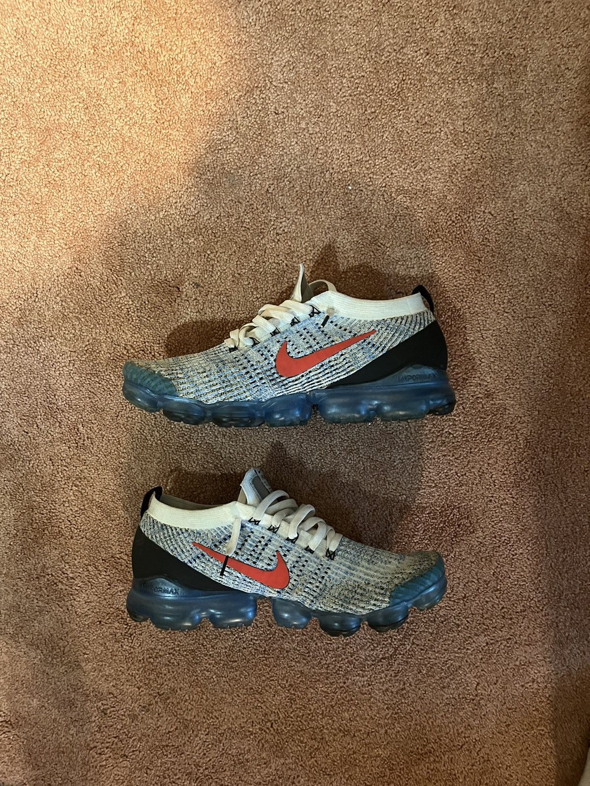Nike White/blue Nike Air VaporMax Flyknit 3 Size US 13 / EU 46 - 2 Thumbnail