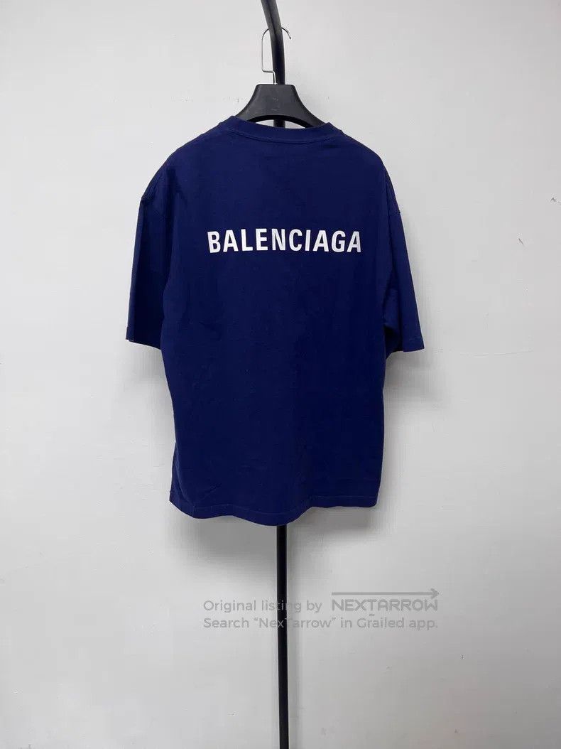 Balenciaga Balenciaga Logo Round Neck Short Sleeve T-Shirt Size US M / EU 48-50 / 2 - 2 Thumbnail