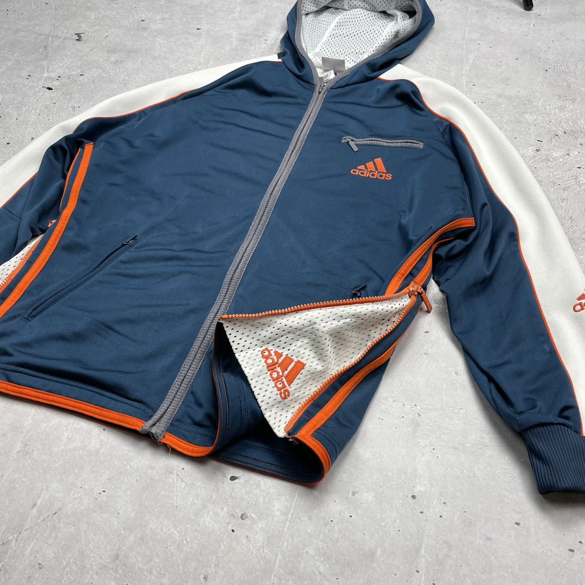 Adidas Vintage 90’s Adidas tracksuit S blue big logo retro y2k Size 42S - 5 Thumbnail