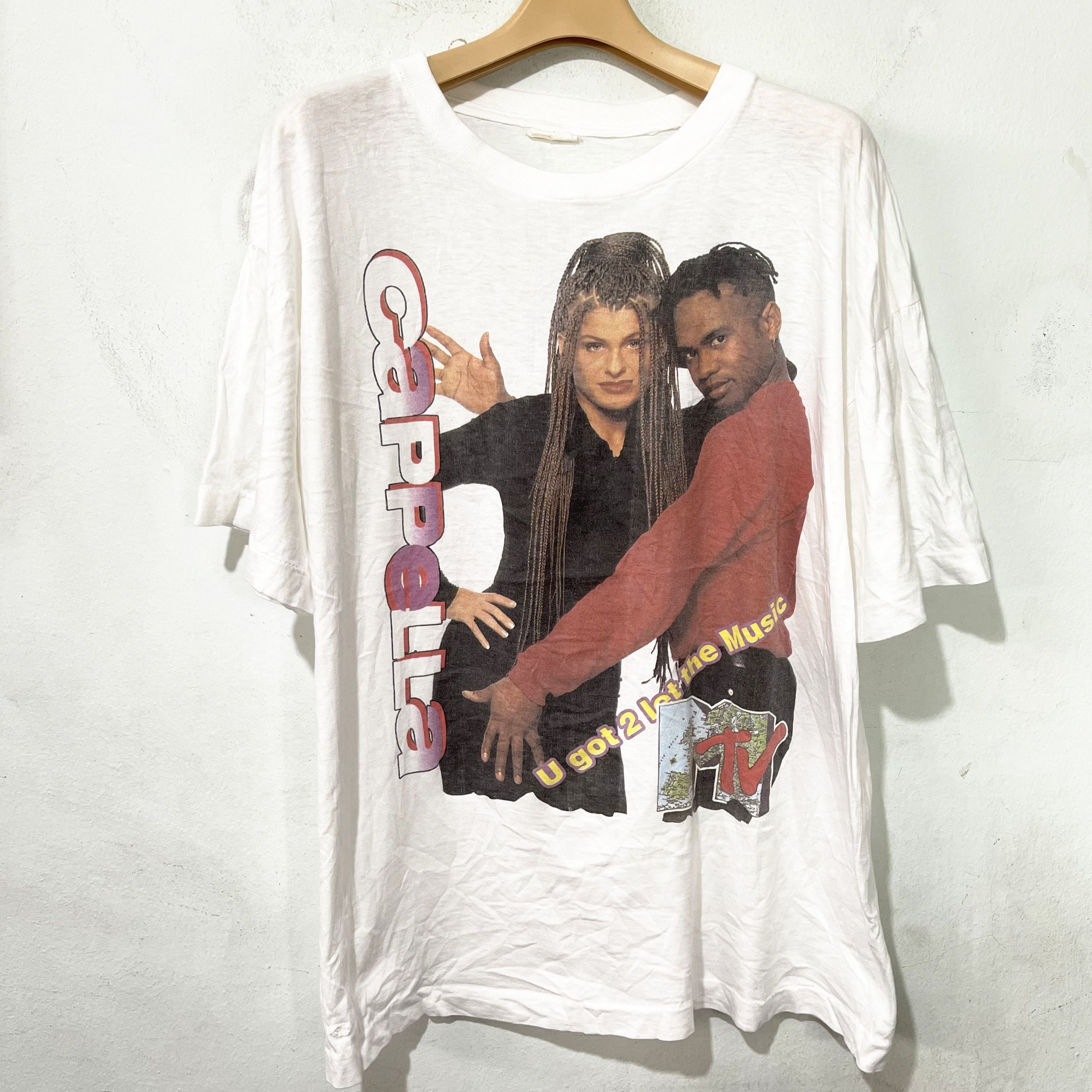 Band Tees Vintage 90s Cappella T-Shirt Size US M / EU 48-50 / 2 - 1 Thumbnail