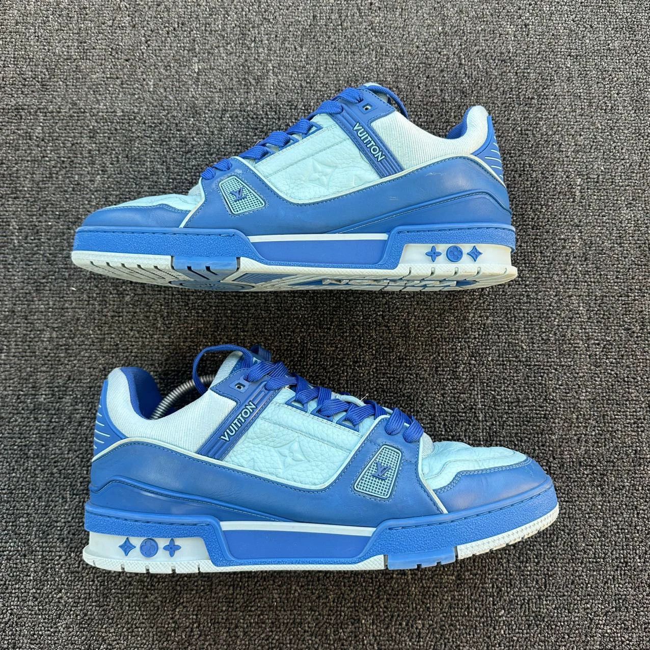 Louis Vuitton LV blue sneakers 43 95 new Size US 10 / EU 43 - 6 Thumbnail