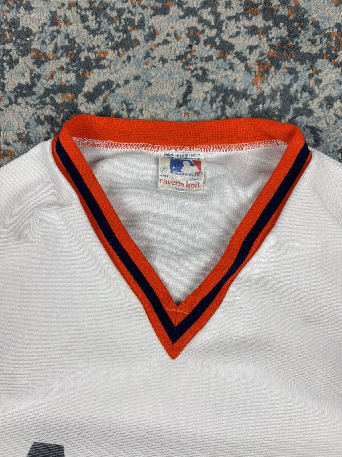 MLB Vintage 80s Houston Astros MLB jersey ravens knit baseball Size US XL / EU 56 / 4 - 8 Thumbnail