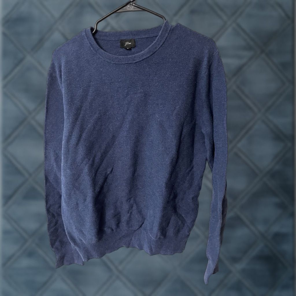 J.Crew J.CREW Sweater Men M Navy Blue Crew Neck Cotton Knit Pullover Mens Size US M / EU 48-50 / 2 - 1 Thumbnail