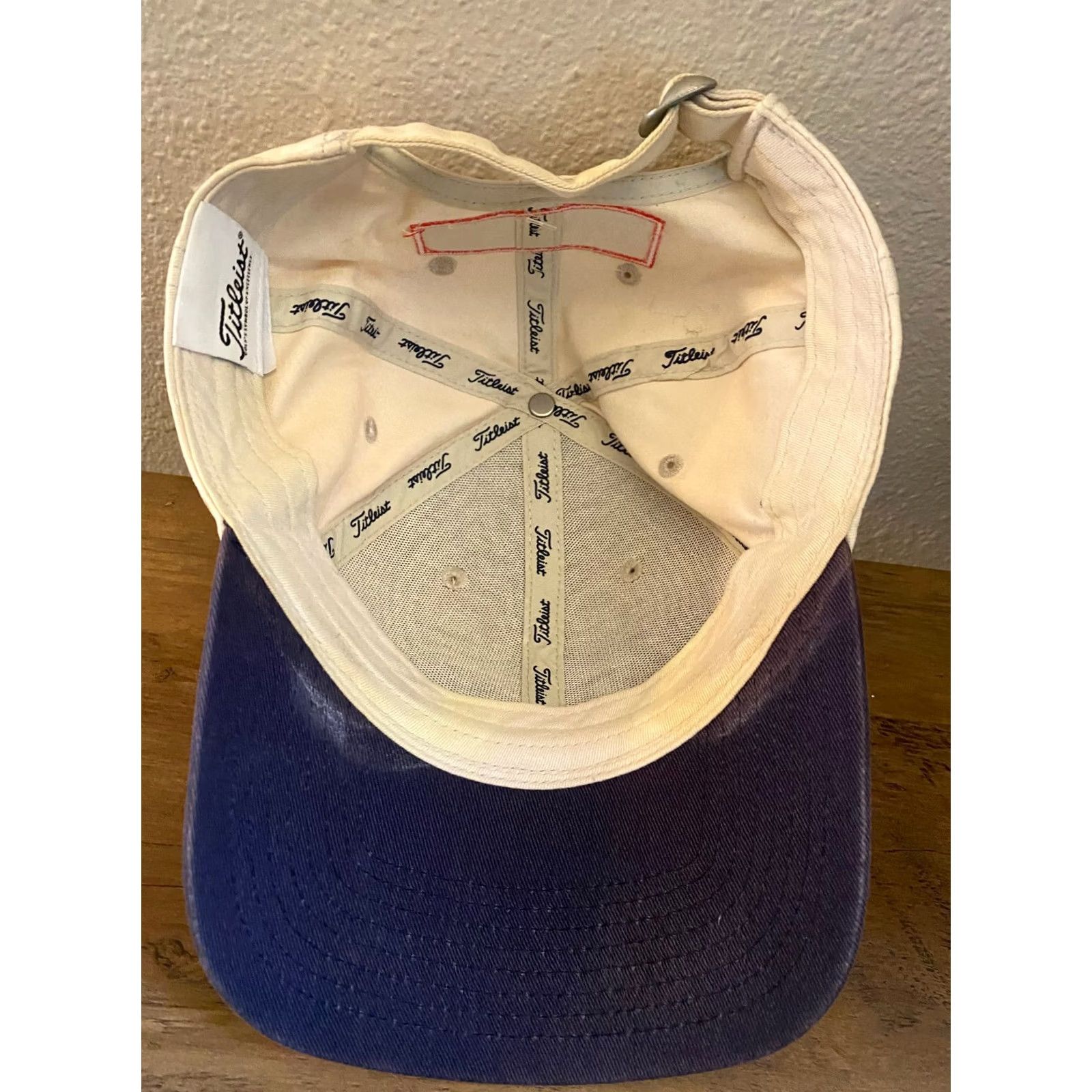 Titleist Titleist JF ProV1 Hat Navy Logo Embroidered Cream Men One Size Baseball Cap Size ONE SIZE - 5 Thumbnail