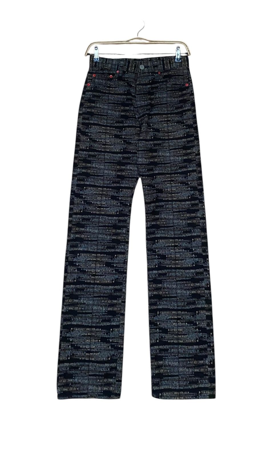 If Six Was Nine × Japanese Brand × Vintage Vintage Japanese Brand Overthestripes Fullprint Jeans 2000s Size US 27 - 1 Thumbnail