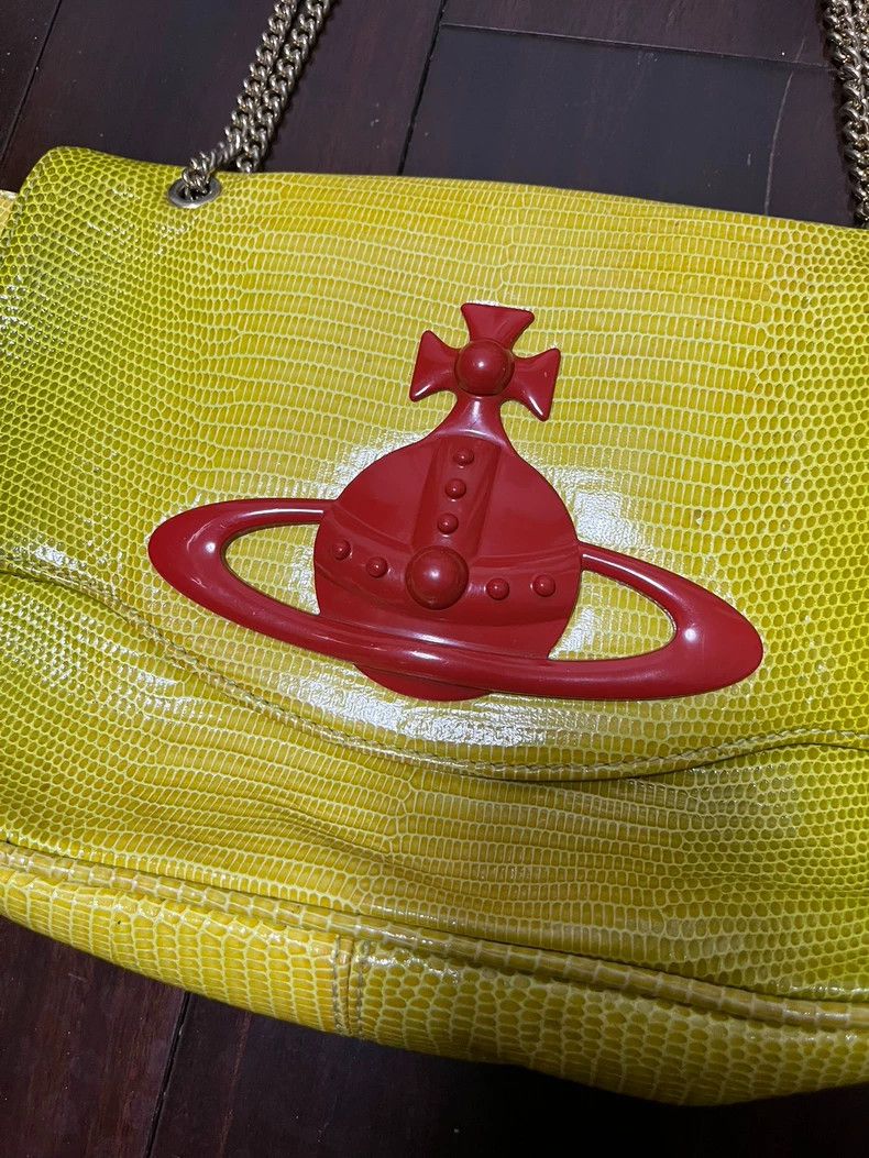 Vivienne Westwood Vivienne Westwood size os Lizard pattern yellow base red la Size ONE SIZE - 3 Thumbnail