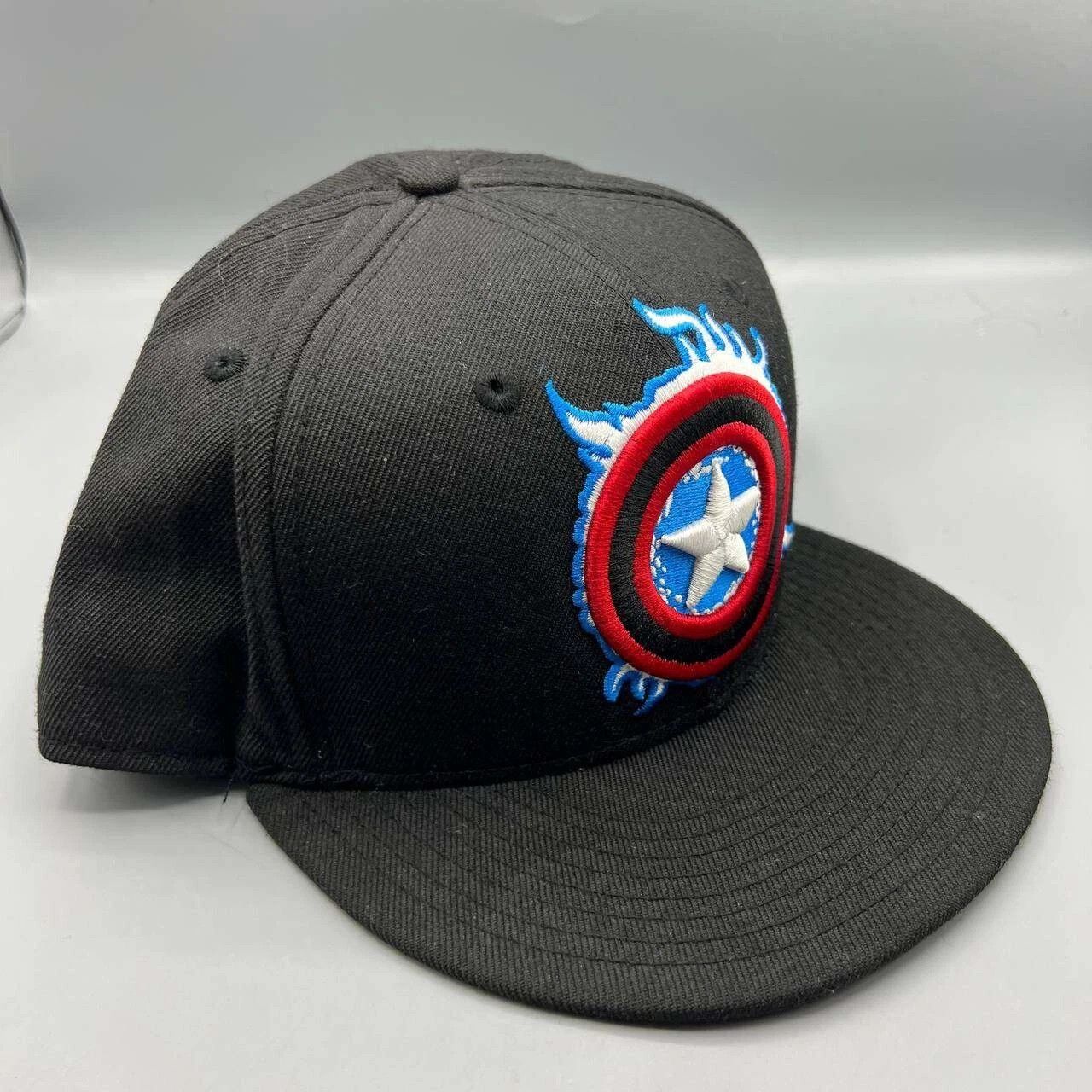New Era Captain America Marvel Hat Men 8 59Fifty New Era Fitted Cap Size ONE SIZE - 4 Thumbnail