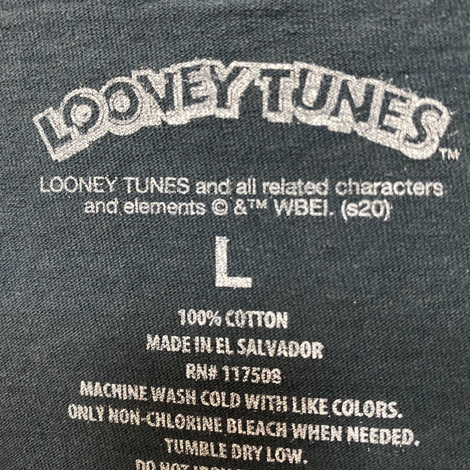 Warner Bros Looney Tunes Bugs Bunny Daffy Duck Criss Cross Parody Tee L Size US L / EU 52-54 / 3 - 4 Thumbnail