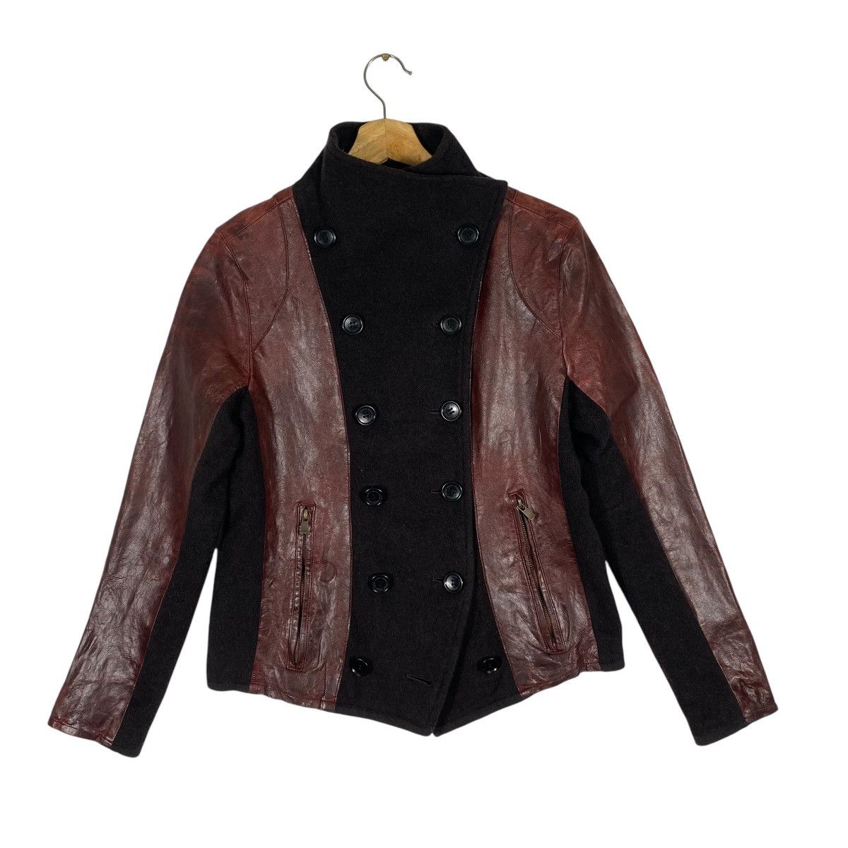 Johnbull × Leather × Vintage Vintage Johnbull Simple Leather Jacket Button M Size Size US M / EU 48-50 / 2 - 1 Thumbnail