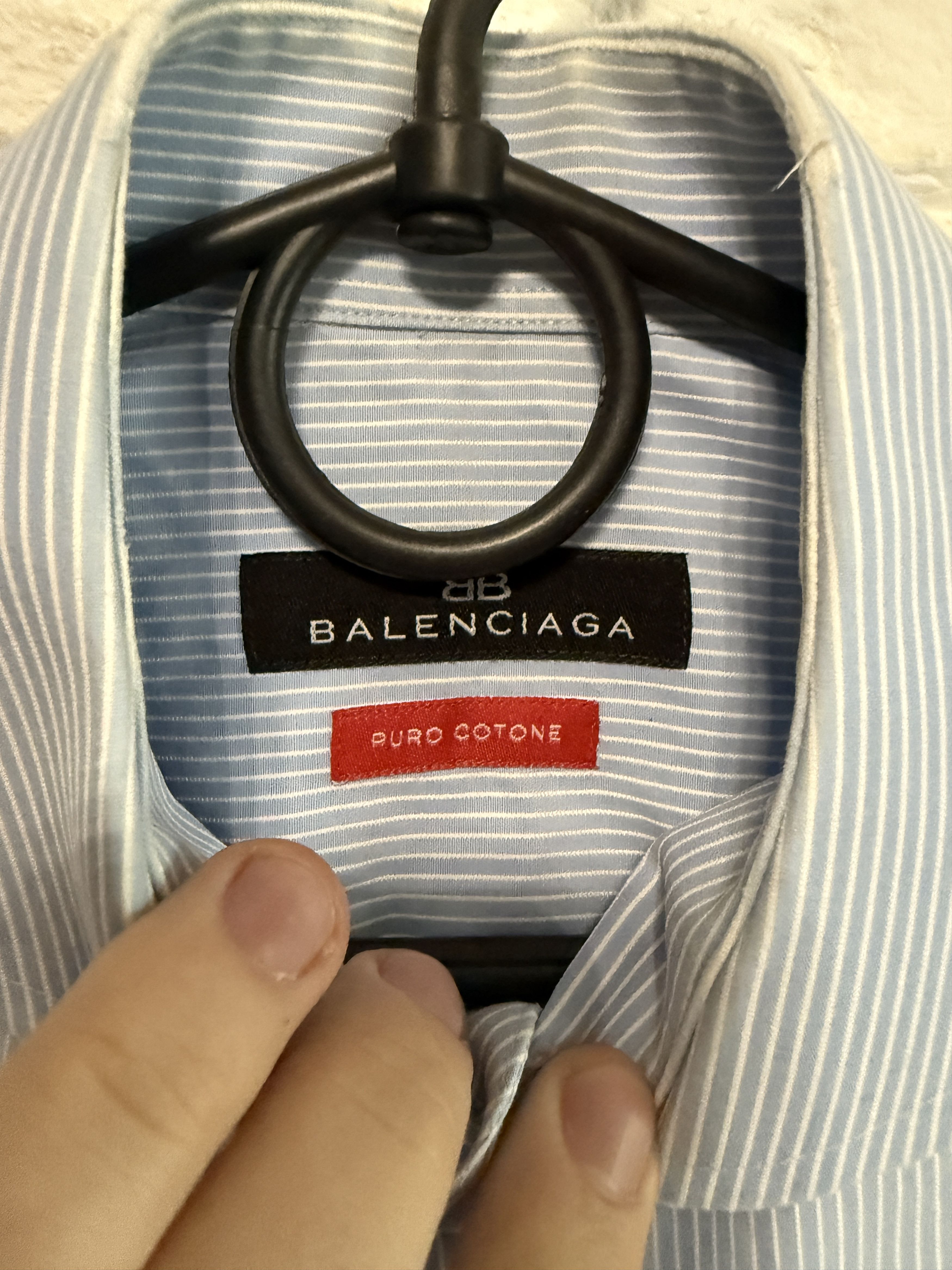 Balenciaga Balenciaga Man Shirt Sz M - L Size US M / EU 48-50 / 2 - 4 Thumbnail