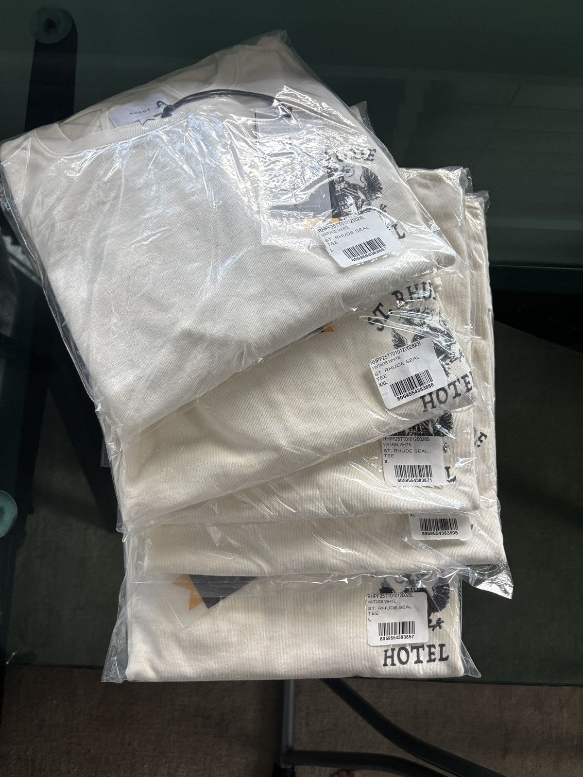 Rhude RHUDE | SAINT BARTS HOTEL LOGO TEE Size US L / EU 52-54 / 3 - 7 Thumbnail