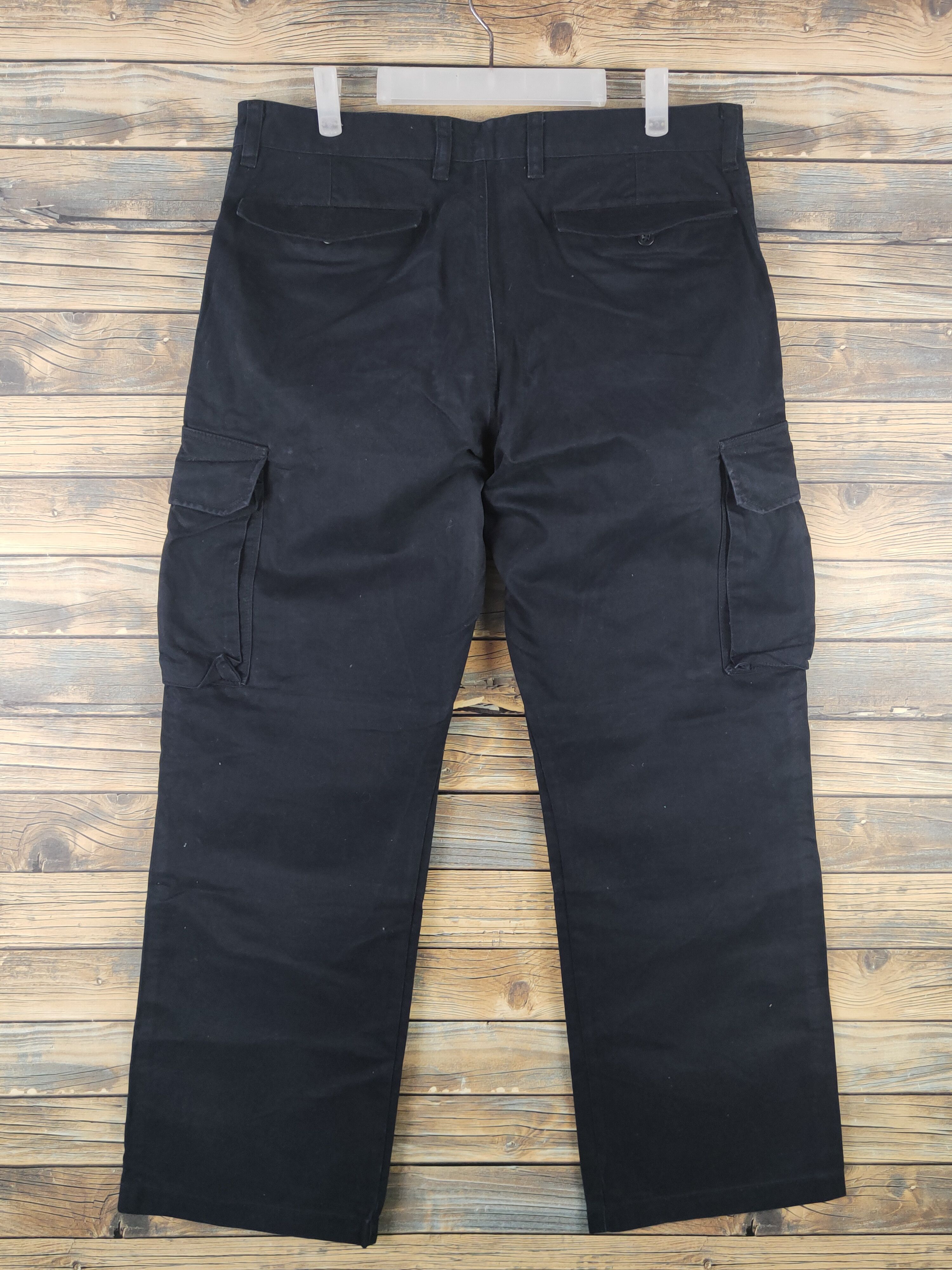 Japanese Brand DL Japanese Brand Black Multipocket Cargo Pants #1773 Size US 35 - 7 Thumbnail