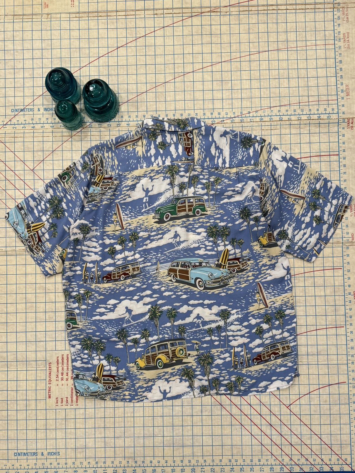 Reyn Spooner Reyn Spooner Art of Eddy Y Hawaiian Rayon Button Up SS SizeL Size US L / EU 52-54 / 3 - 7 Thumbnail