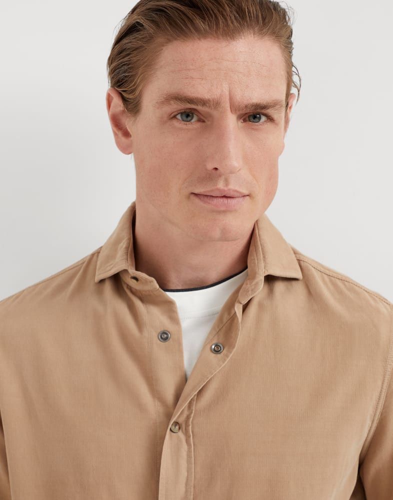 Brunello Cucinelli o1w1db10925 Shirt in Brown Size US M / EU 48-50 / 2 - 2 Thumbnail