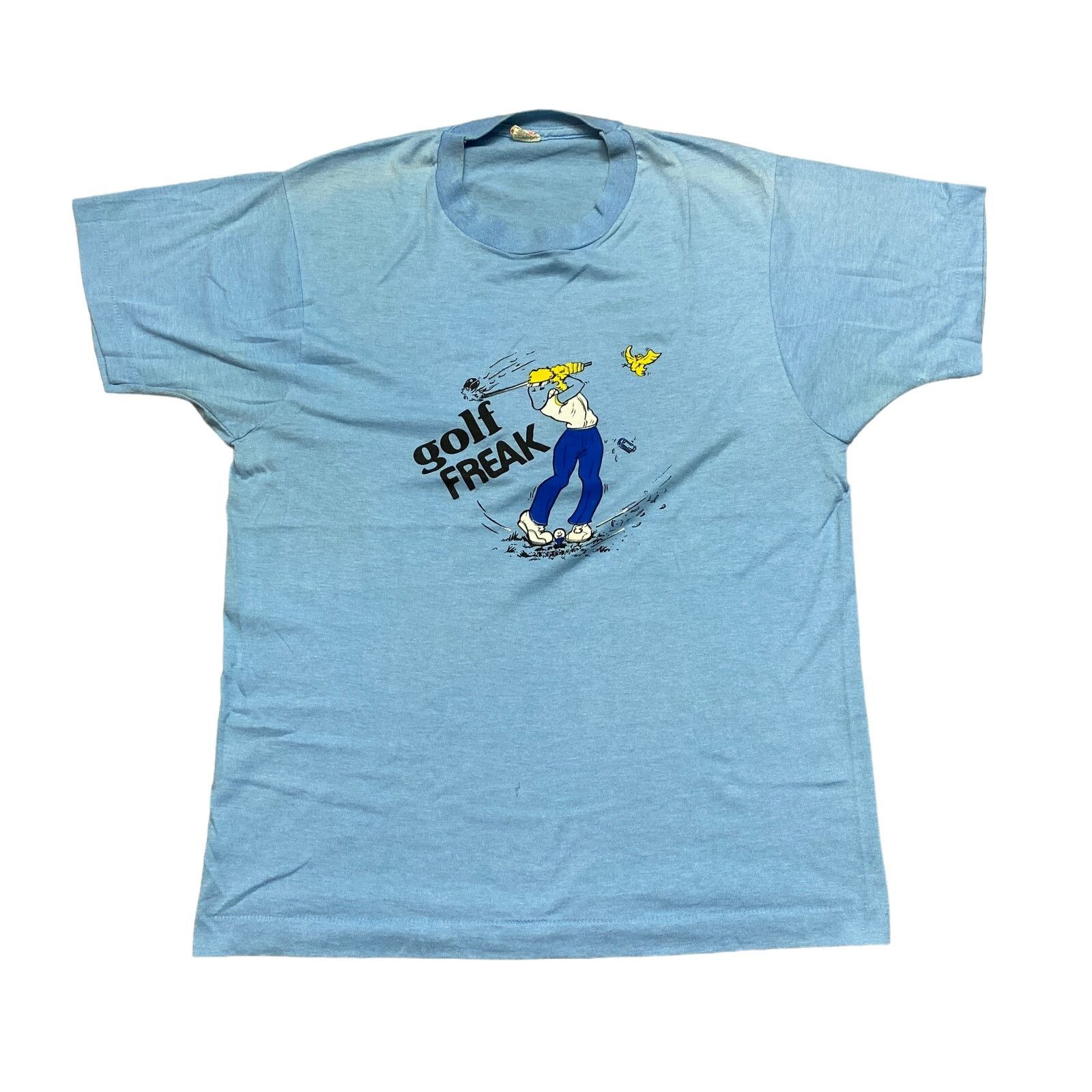 Vintage Vintage 80s Golf Freak Cartoon Single Stitch T Shirt Large Size US L / EU 52-54 / 3 - 1 Thumbnail