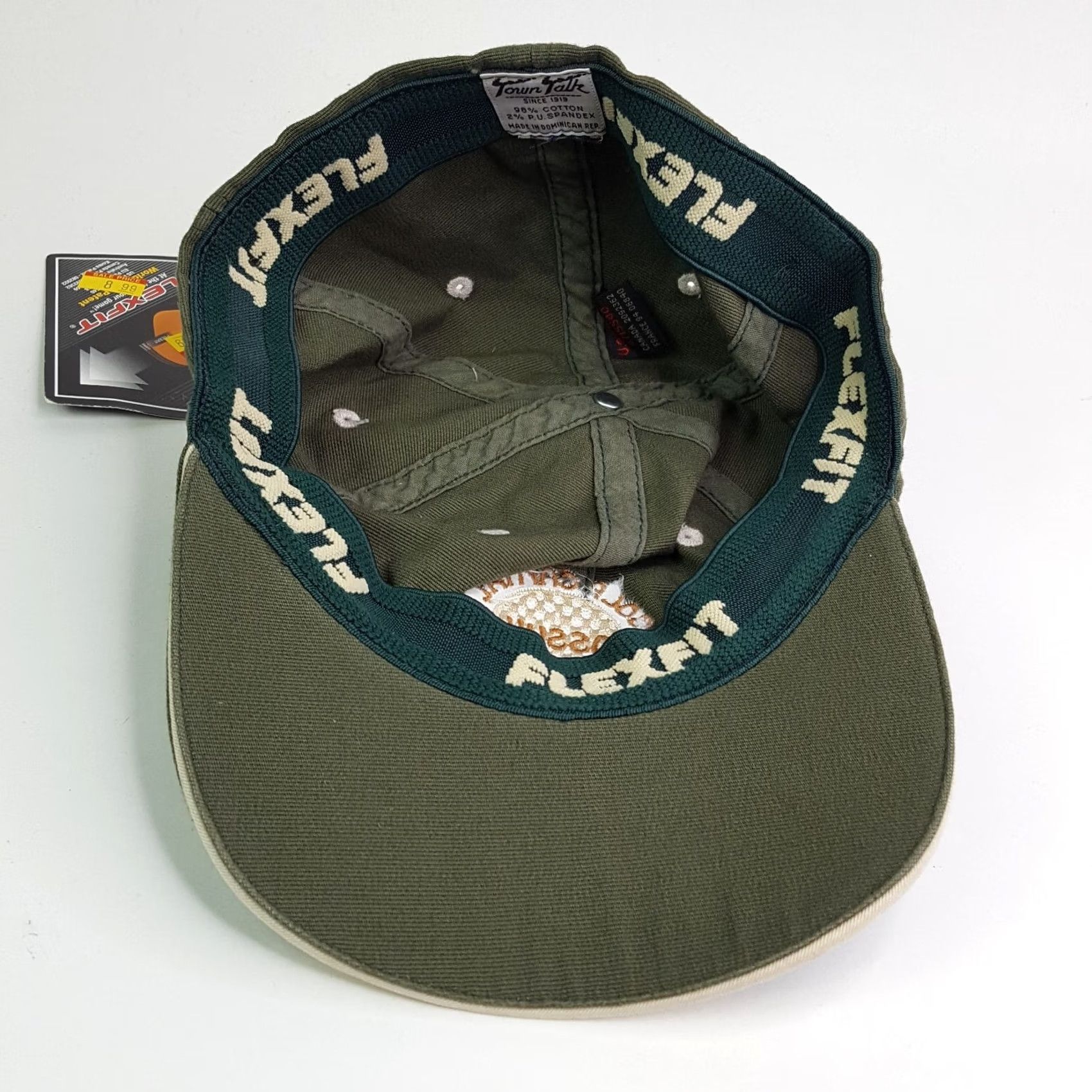 Vintage VINTAGE Crossville Golf Green PGA Stretch Outdoor Sports Hat Baseball Cap Mens One Size Green Golf Retro 90s Town Talk Size ONE SIZE - 7 Thumbnail