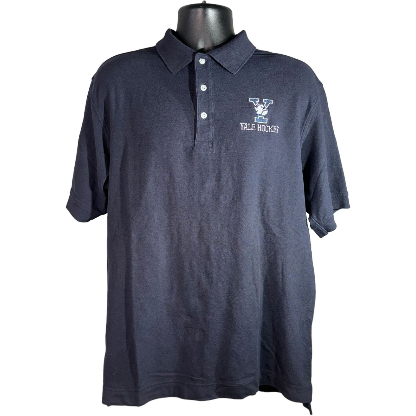 Vintage Yale University Hockey Short Sleeve Polo Size US S / EU 44-46 / 1 - 1 Thumbnail