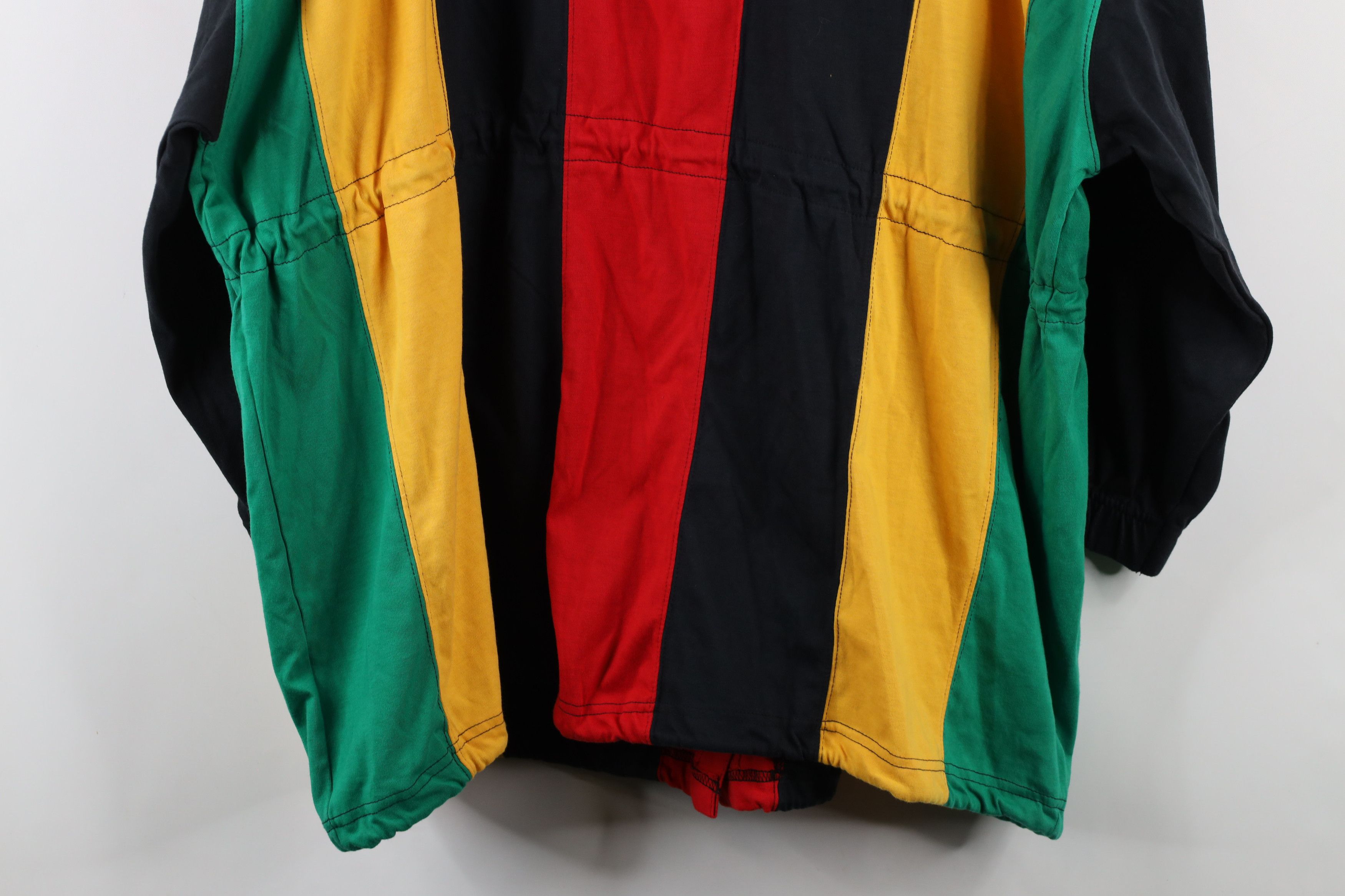 Vintage Deadstock Vintage 90s Streetwear Block Hooded Button Jacket Size 3XL / US 20-22 - 11 Thumbnail