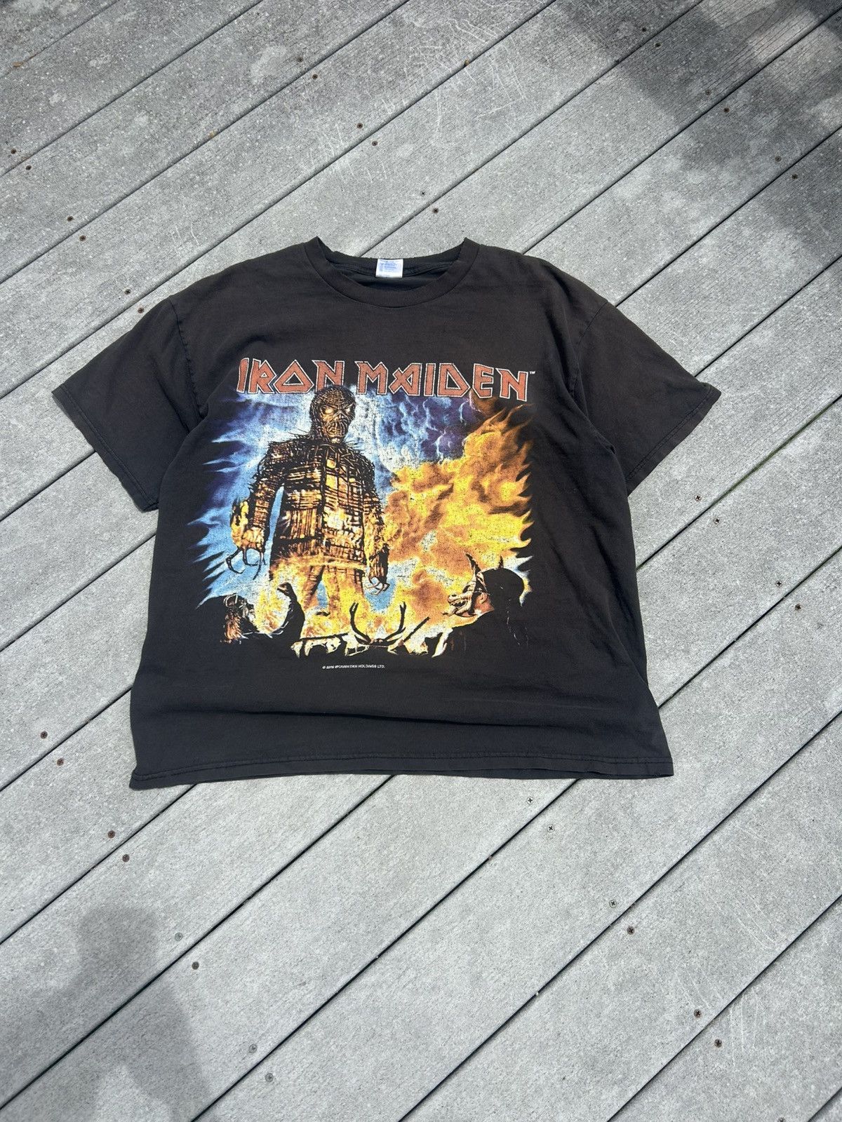 Iron Maiden × Vintage Vintage Iron Maiden Shirt Size US XL / EU 56 / 4 - 1 Thumbnail