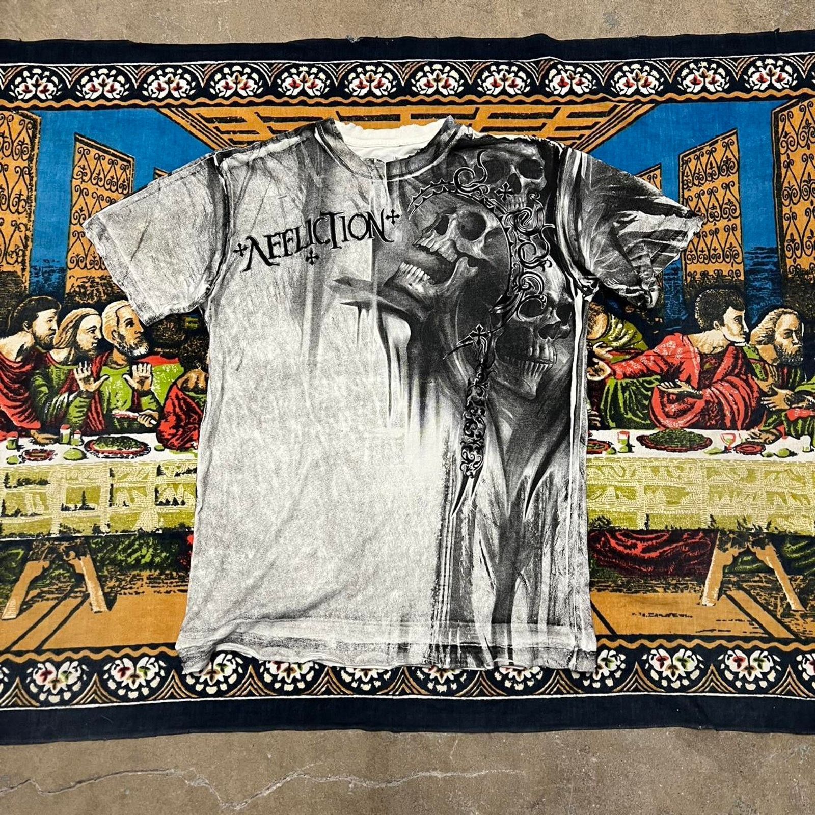 Affliction Affliction skull tshirt size medium grunge skater tapout y2k Size US M / EU 48-50 / 2 - 1 Thumbnail
