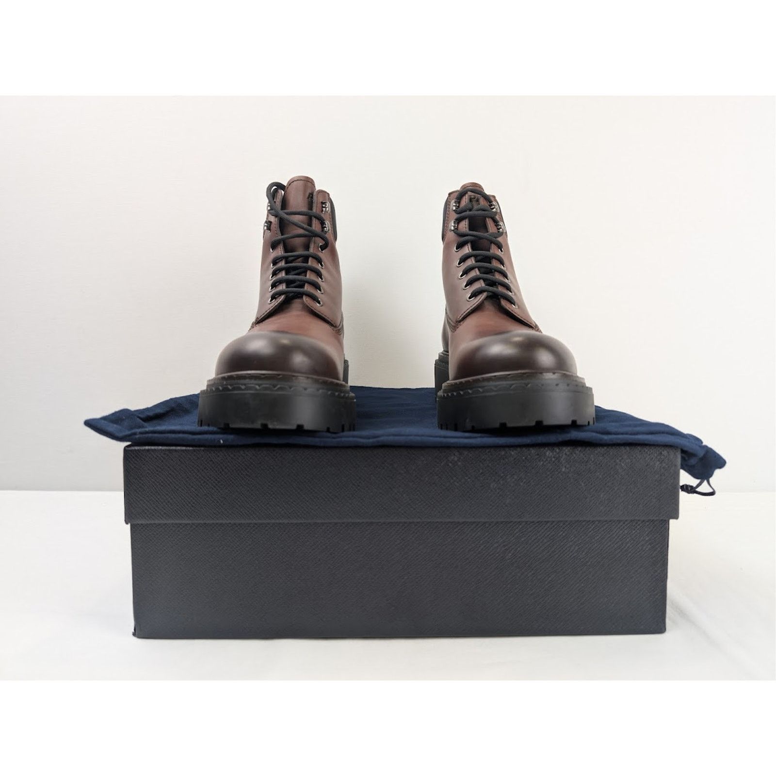 Prada o1rshd1 Ankle Boots in Ebano Brown Size US 9.5 / EU 42-43 - 19 Thumbnail