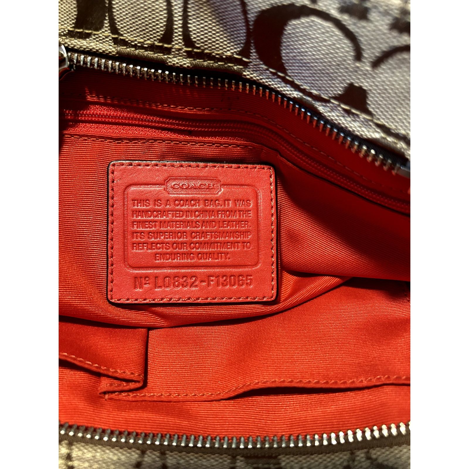 Coach Coach Signature Logo Hampton Red Braided Leather Size ONE SIZE - 9 Thumbnail