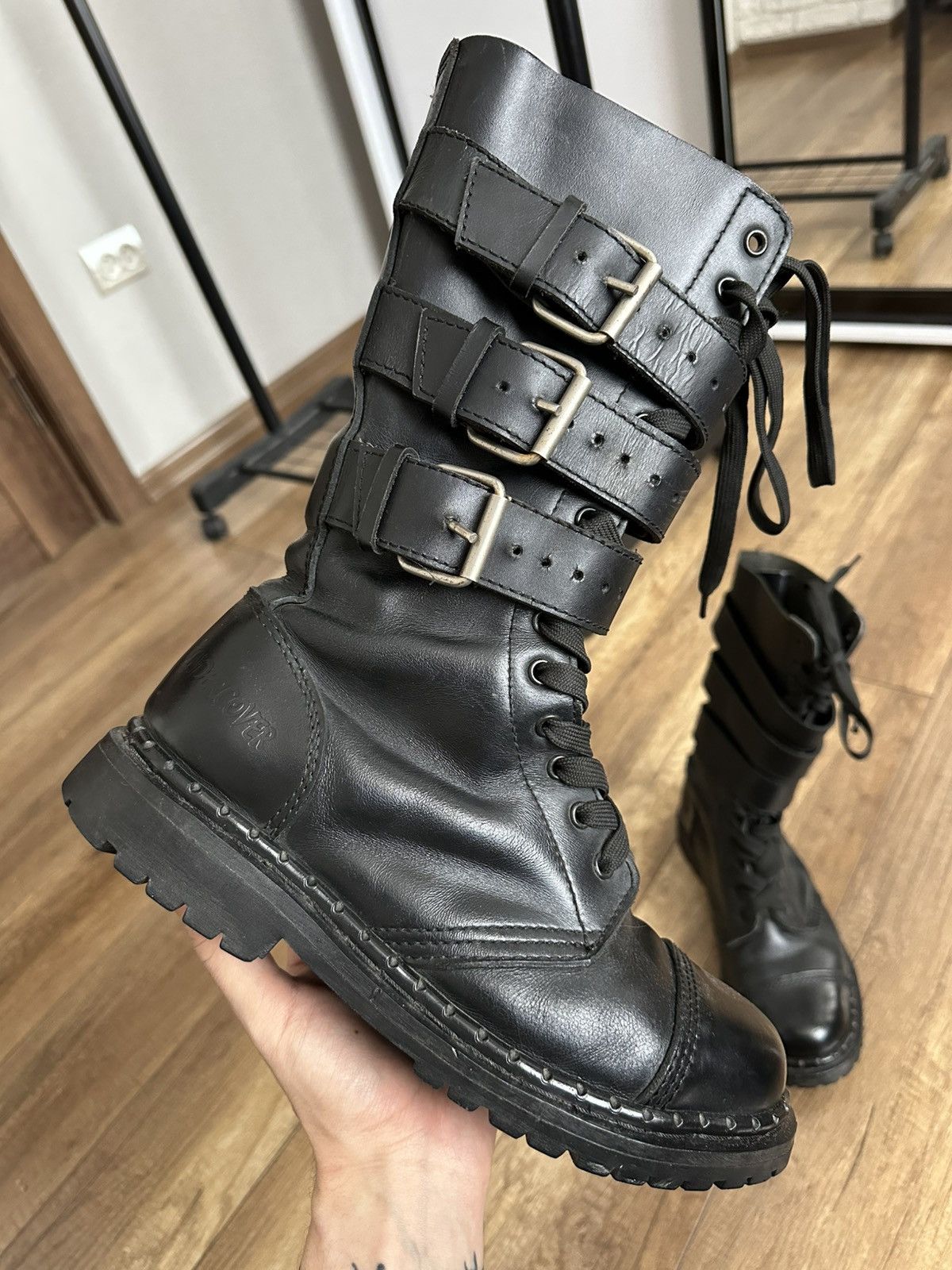 Undercover Undercover Vintage High Top Leather Boots Vintage Size US 8 / EU 41 - 6 Thumbnail
