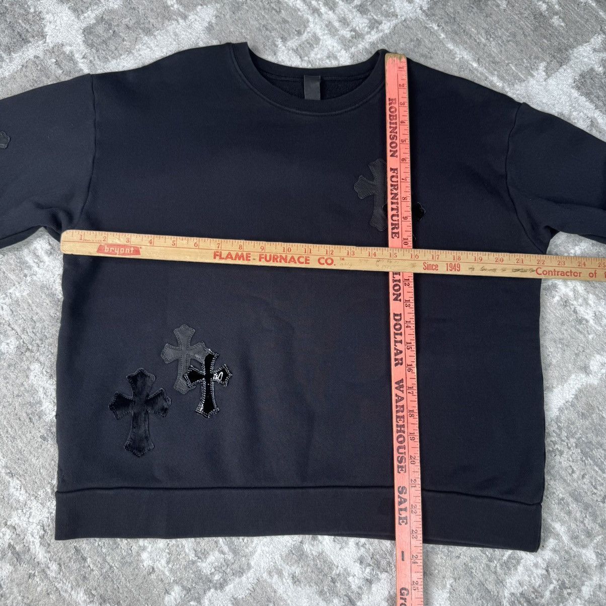 Chrome Hearts Leather multi patch cross pullover crewneck sweatshirt Size US M / EU 48-50 / 2 - 15 Thumbnail
