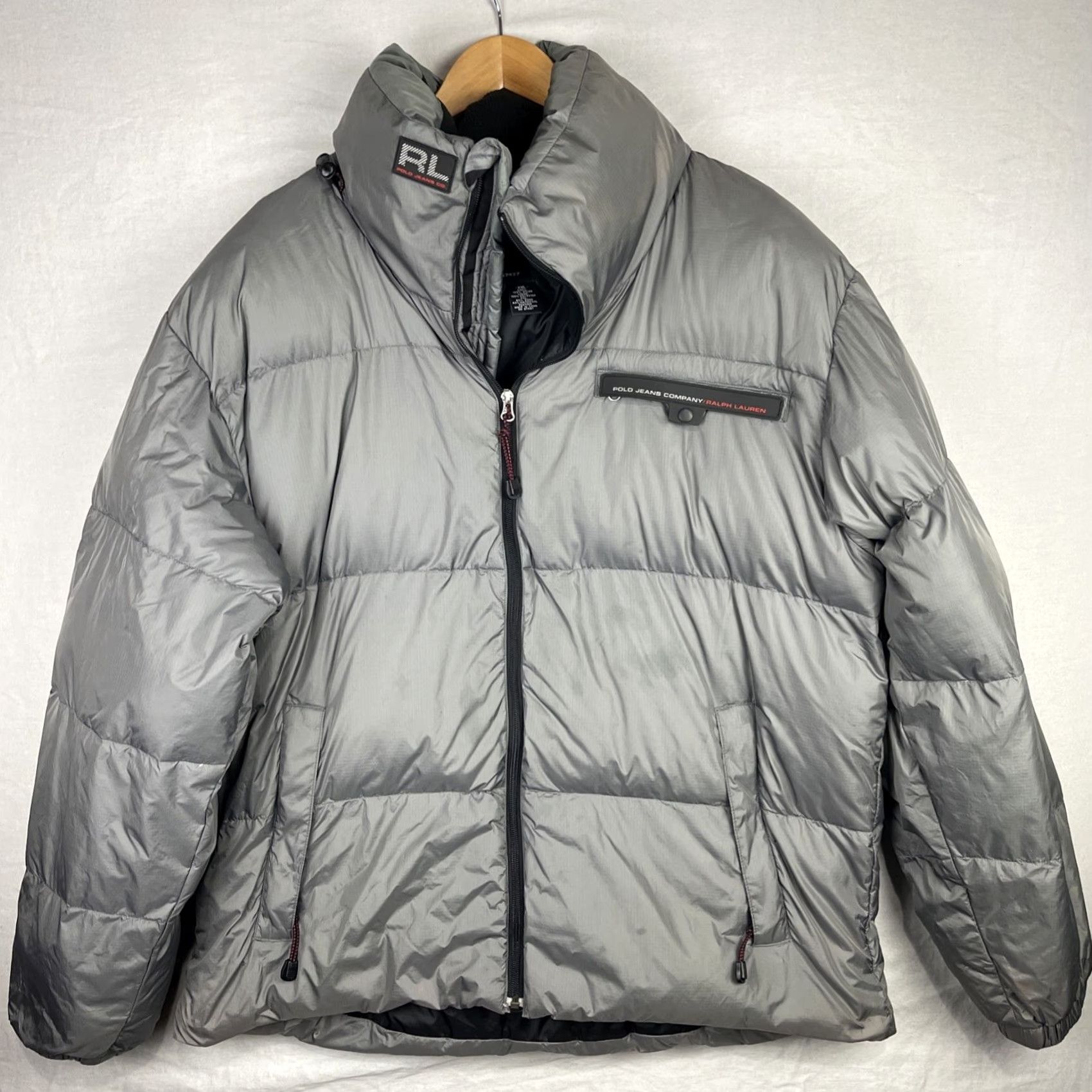 Ralph Lauren VINTAGE Ralph Lauren Jacket Mens 2XL Gray Puffer Bubble Down Hood Polo Jeans Co Hood Jacket Size US XXL / EU 58 / 5 - 2 Thumbnail