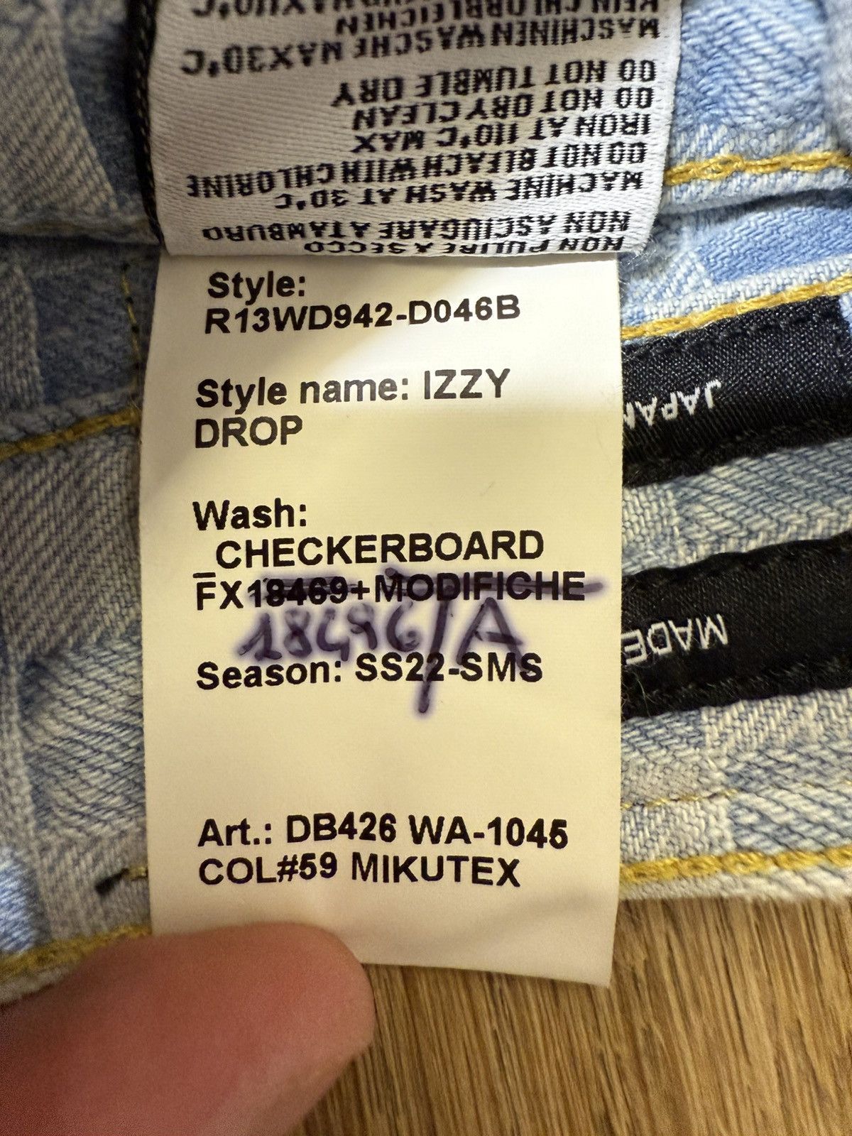 R13 R13 Izzy drop checker board Size 27" / US 4 / IT 40 - 21 Thumbnail