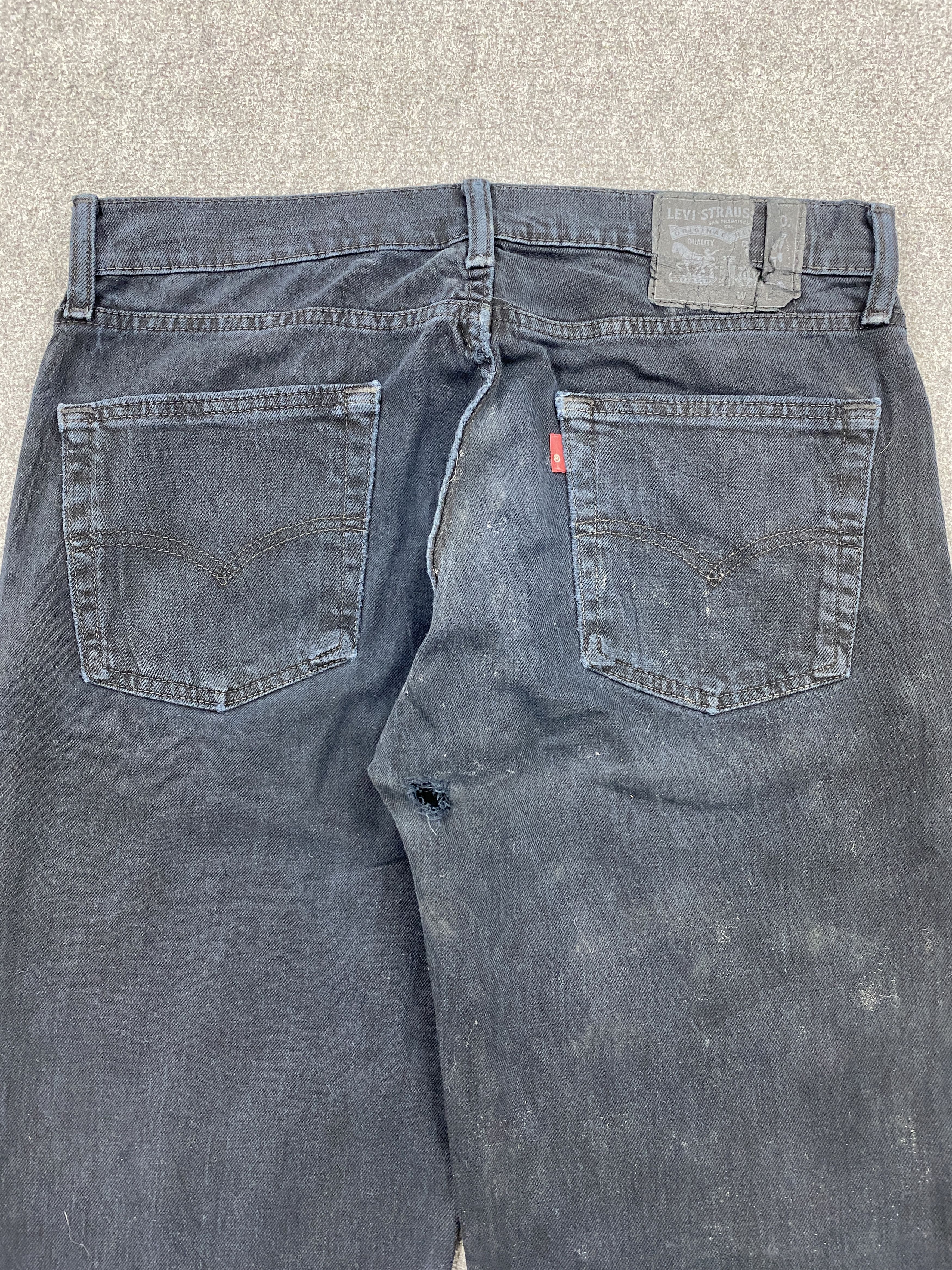 Levi's × Vintage Distressed Vintage Levis Faded Black Jeans Size US 33 - 4 Thumbnail