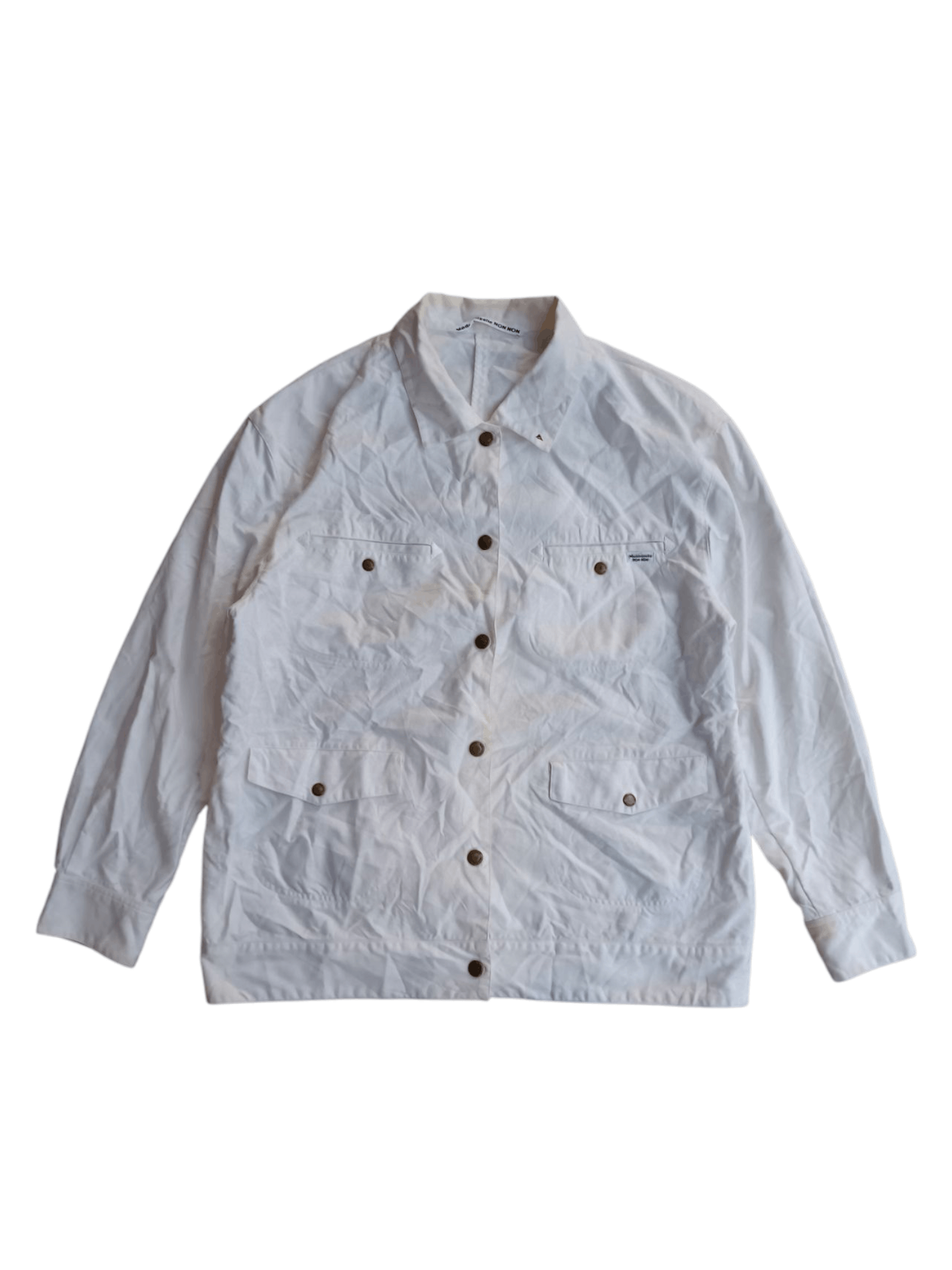 Issey Miyake × Japanese Brand × Mademoiselle Non Non Mademoiselle non non white outer jacket Size US M / EU 48-50 / 2 - 1 Thumbnail