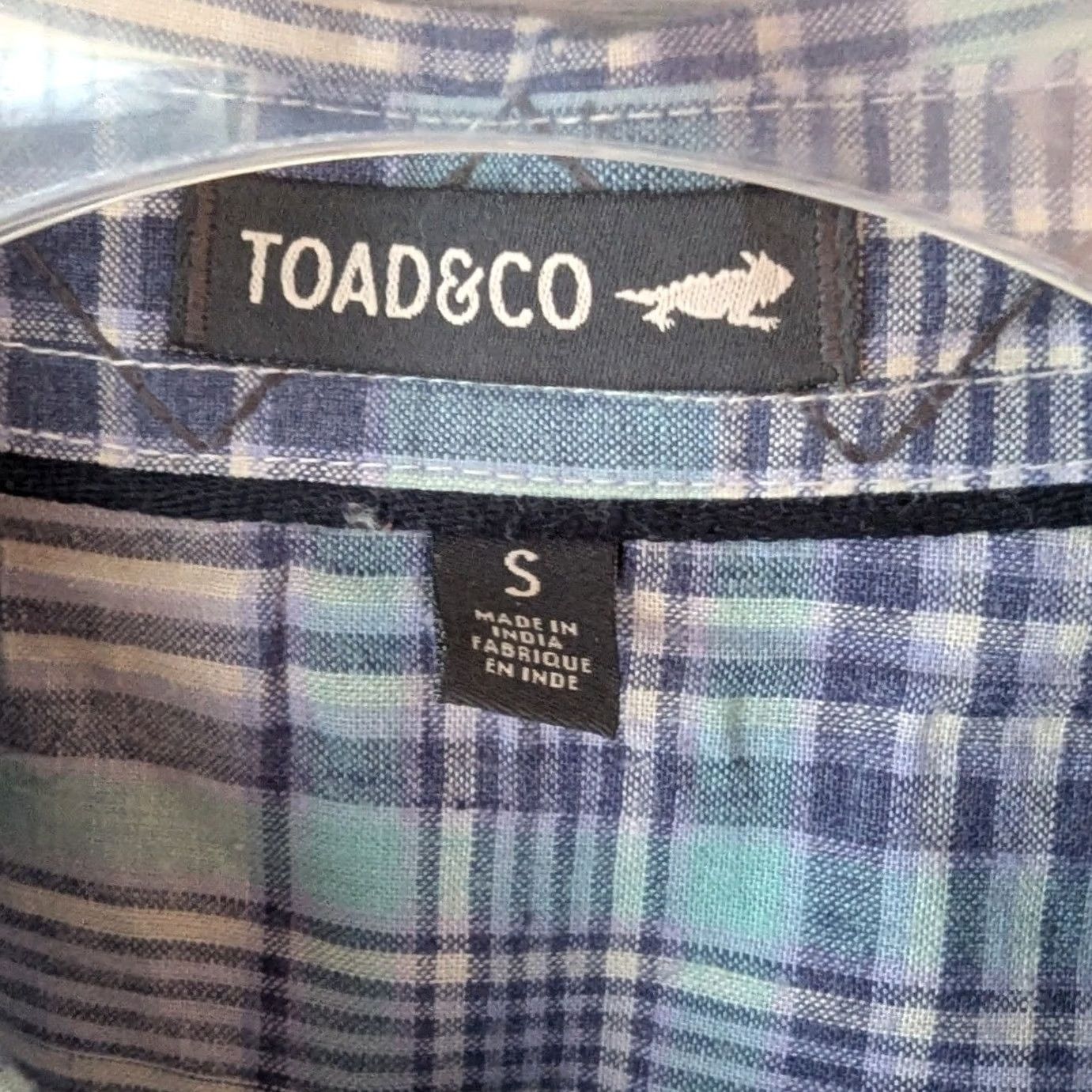 Toad&Co Toad&Co Plaid Short Sleeve Button Up Camp Shirt Multicolor Cotton Mens S Size US S / EU 44-46 / 1 - 7 Thumbnail