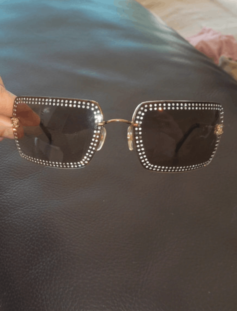 Chanel × Vintage CHANEL Sunglasses 4105-B Mask Visor Rimless Ski Shield 4033 Size ONE SIZE - 6 Thumbnail