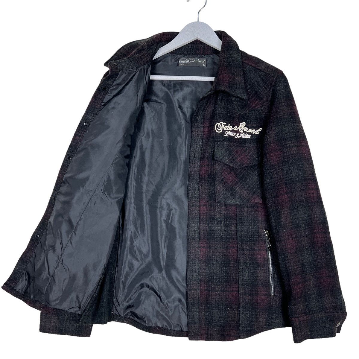 Japanese Brand 🔥 PRACT PLAID WOOL JACKET Size US M / EU 48-50 / 2 - 9 Thumbnail