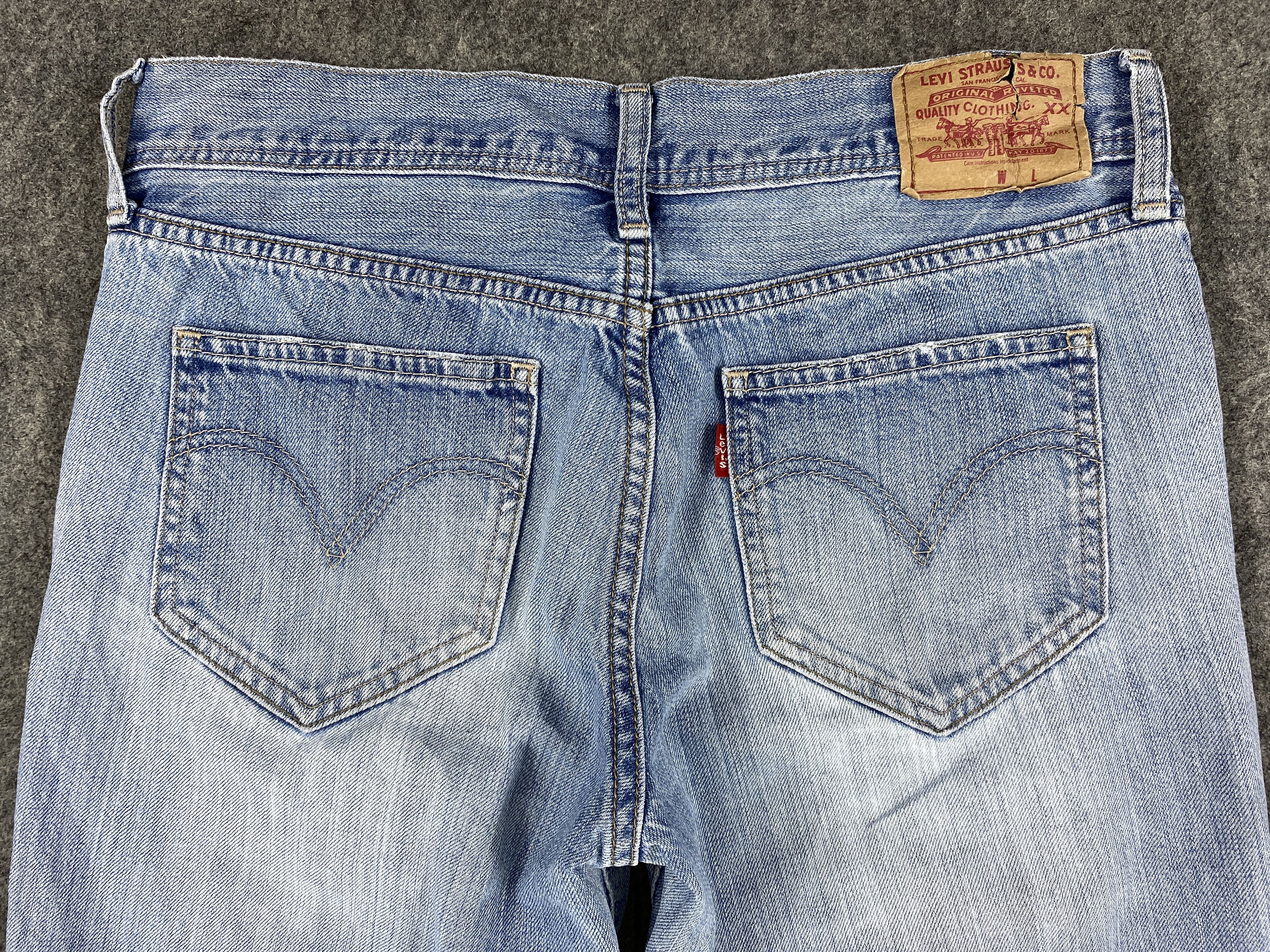 Levi's Light Blue Wash Vintage Levi's 535 30x27 Denim -SJ020 Size US 30 / EU 46 - 4 Thumbnail