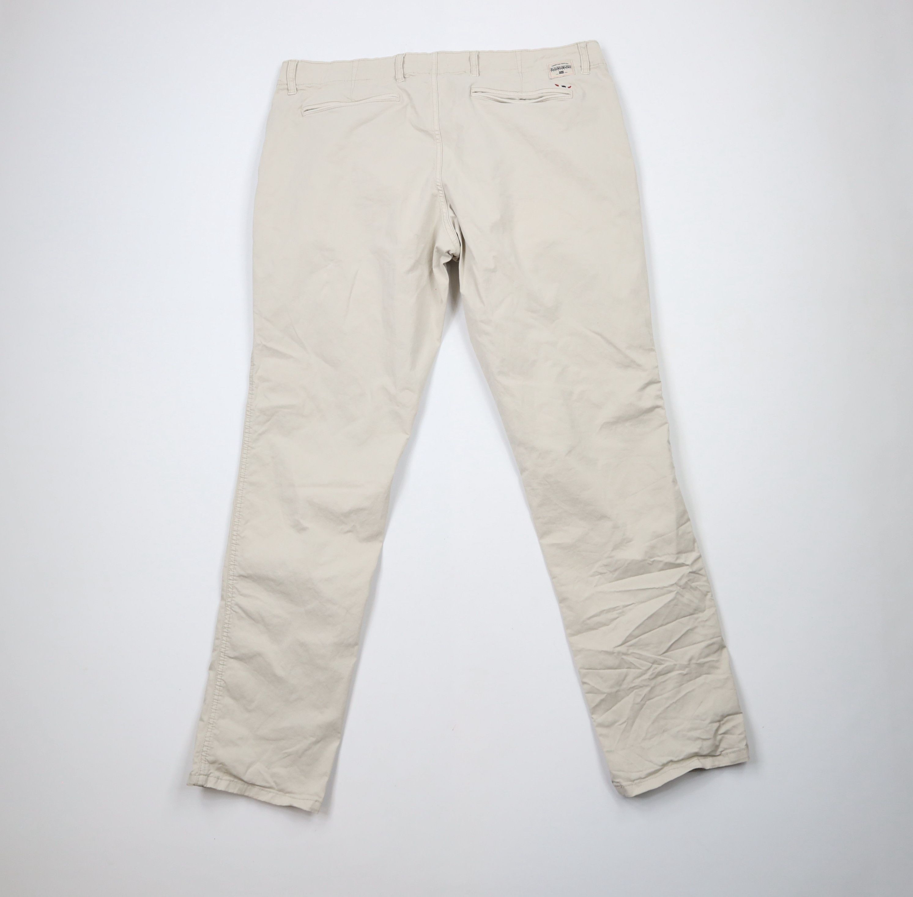 Napapijri × Vintage Napapijri Geographic Outdoor Hiking Trail Chino Pants Beige Size US 40 / EU 56 - 8 Thumbnail